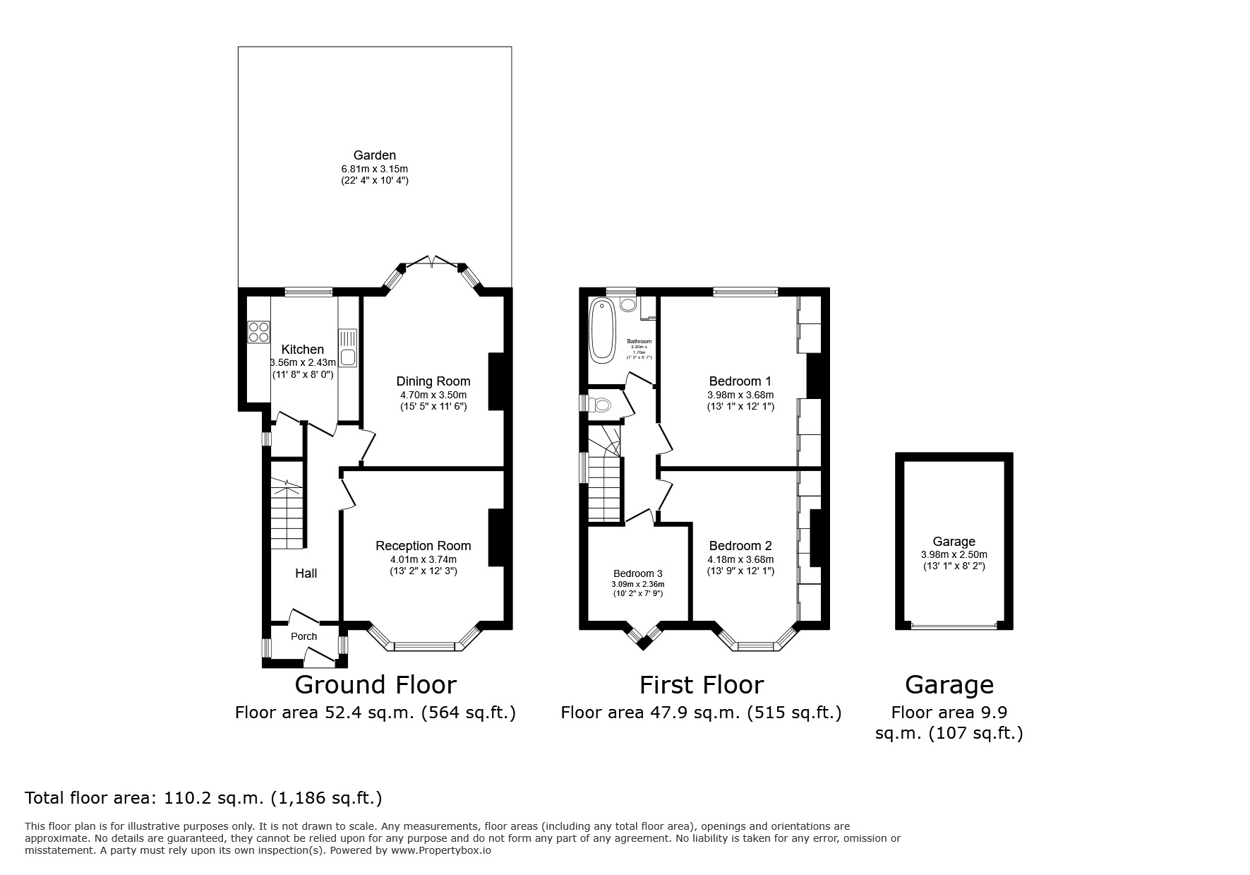 Floorplan of 3 bedroom Semi Detached House for sale, Wricklemarsh Road, London, SE3