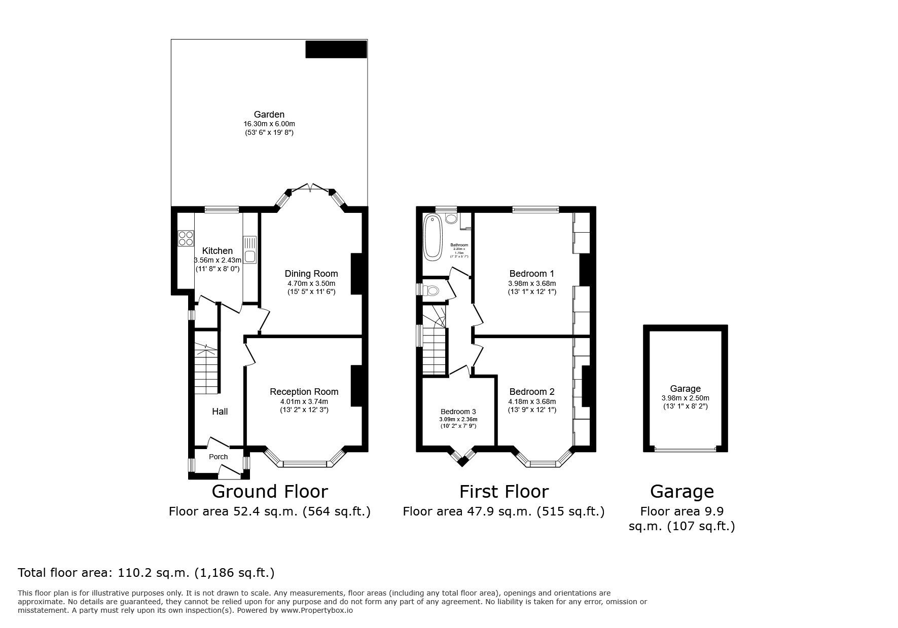 Floorplan of 3 bedroom Semi Detached House for sale, Wricklemarsh Road, London, SE3