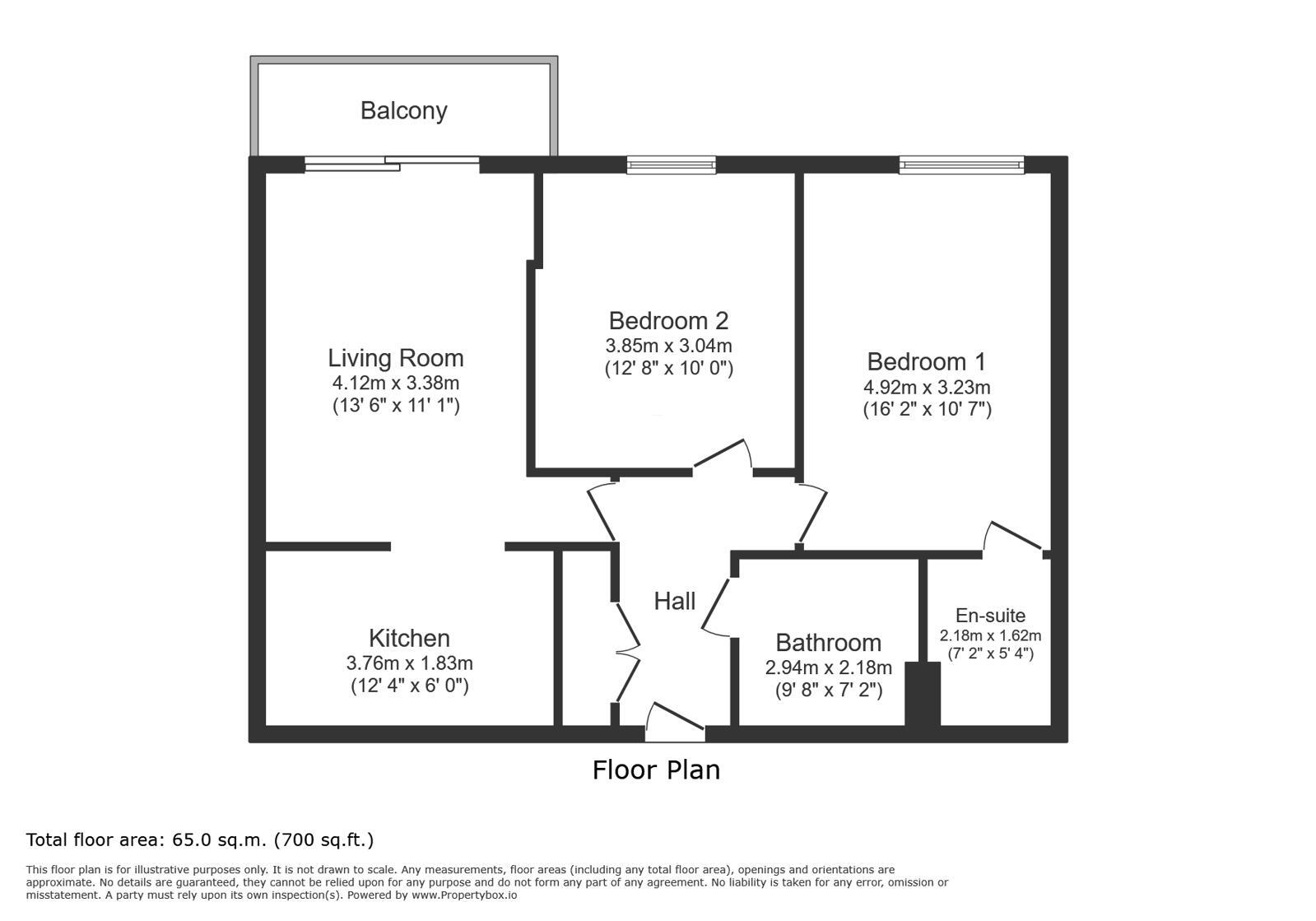 Floorplan of 2 bedroom Flat to rent, Tideslea Path, London, SE28