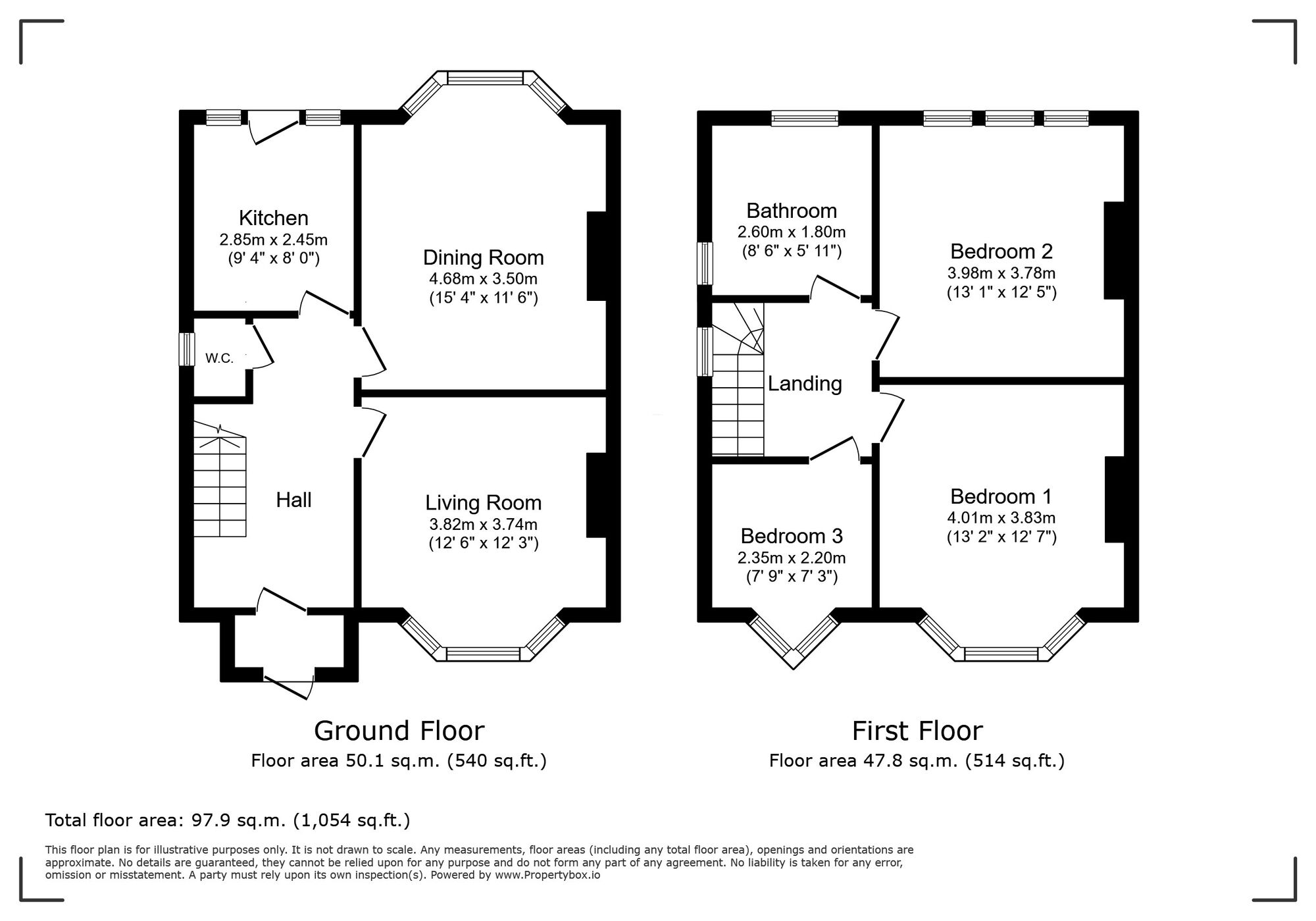 Floorplan of 3 bedroom Semi Detached House for sale, Wricklemarsh Road, London, SE3