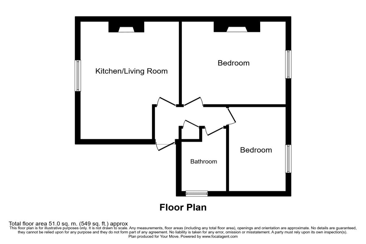 Floorplan of 2 bedroom  Flat to rent, Shooters Hill Road, London, SE3