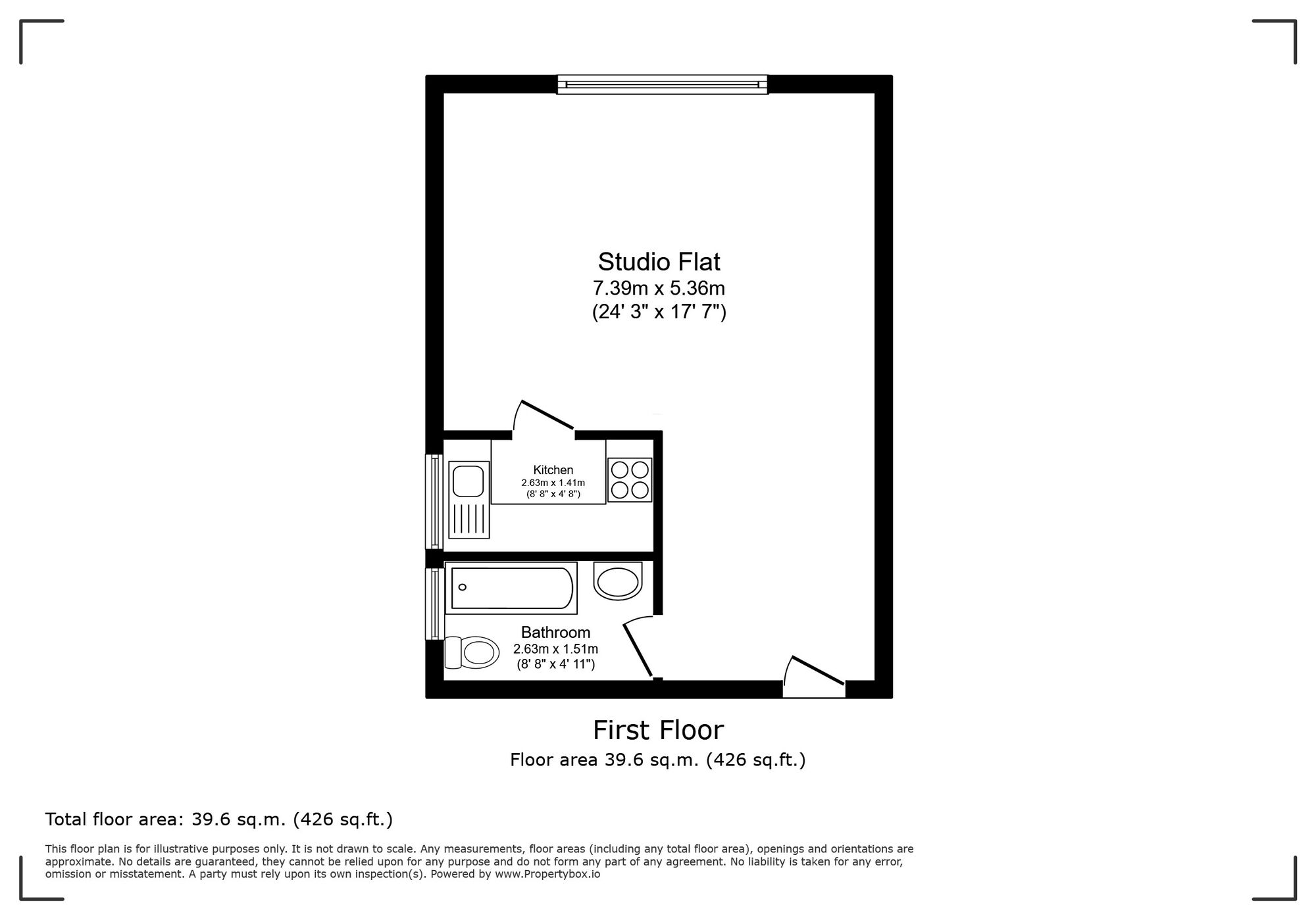 Floorplan of  Flat for sale, Liskeard Gardens, London, SE3