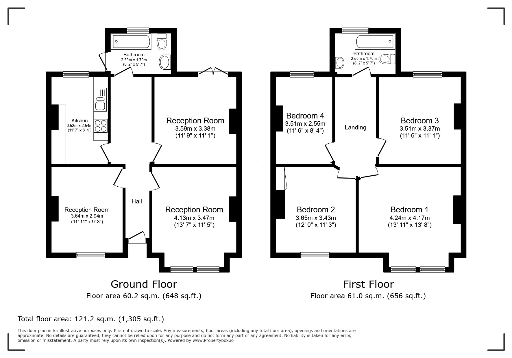 Floorplan of 4 bedroom Mid Terrace House for sale, Sandrock Road, London, SE13