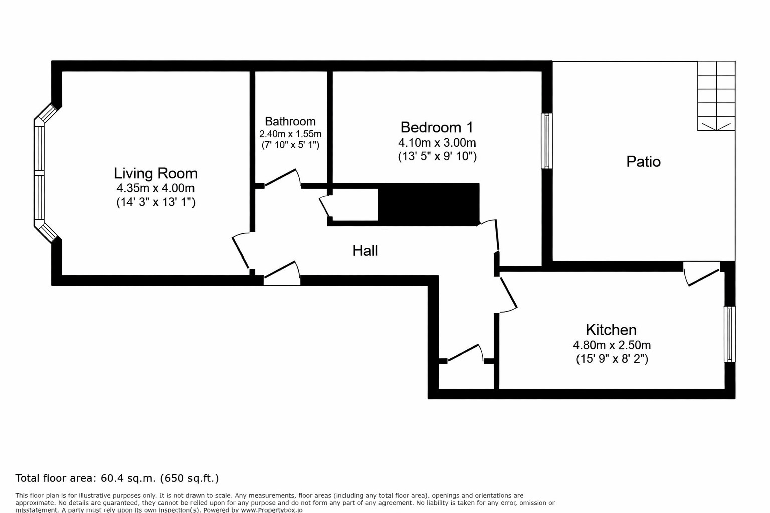 Floorplan of 1 bedroom Flat for sale, St. Johns Park, London, SE3