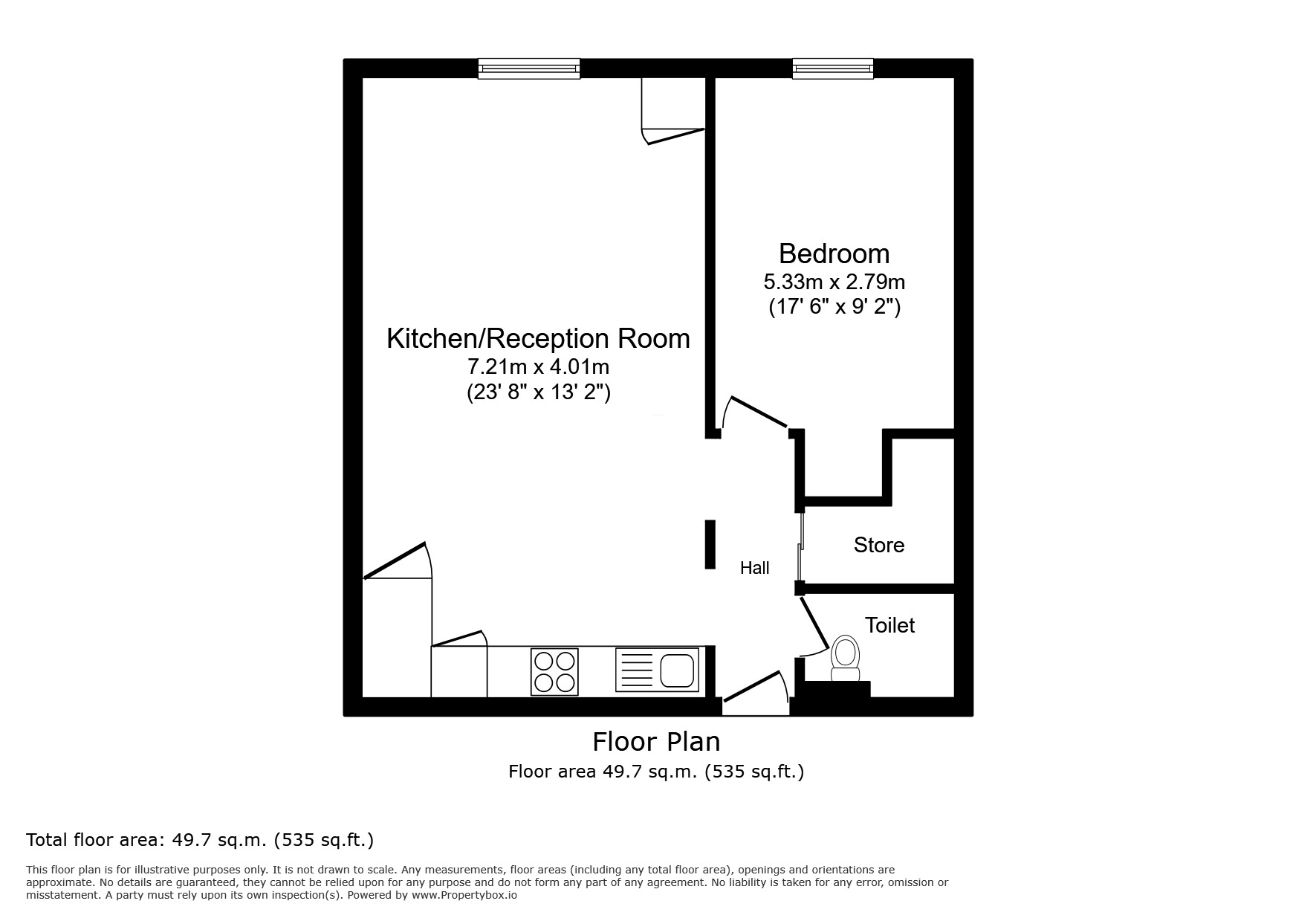 Floorplan of 1 bedroom Flat for sale, Westcombe Park Road, London, SE3