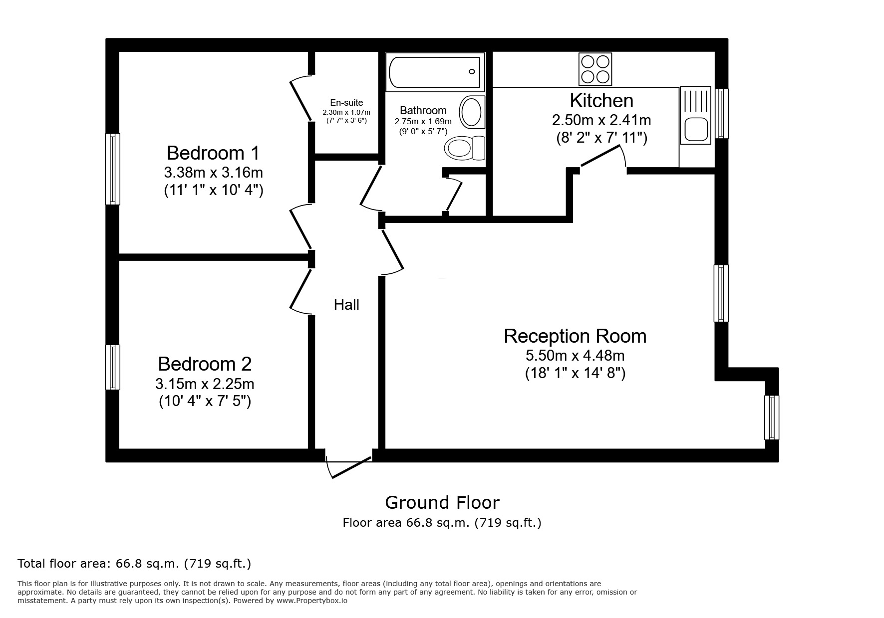 Floorplan of 2 bedroom Flat for sale, Thyme Close, London, SE3