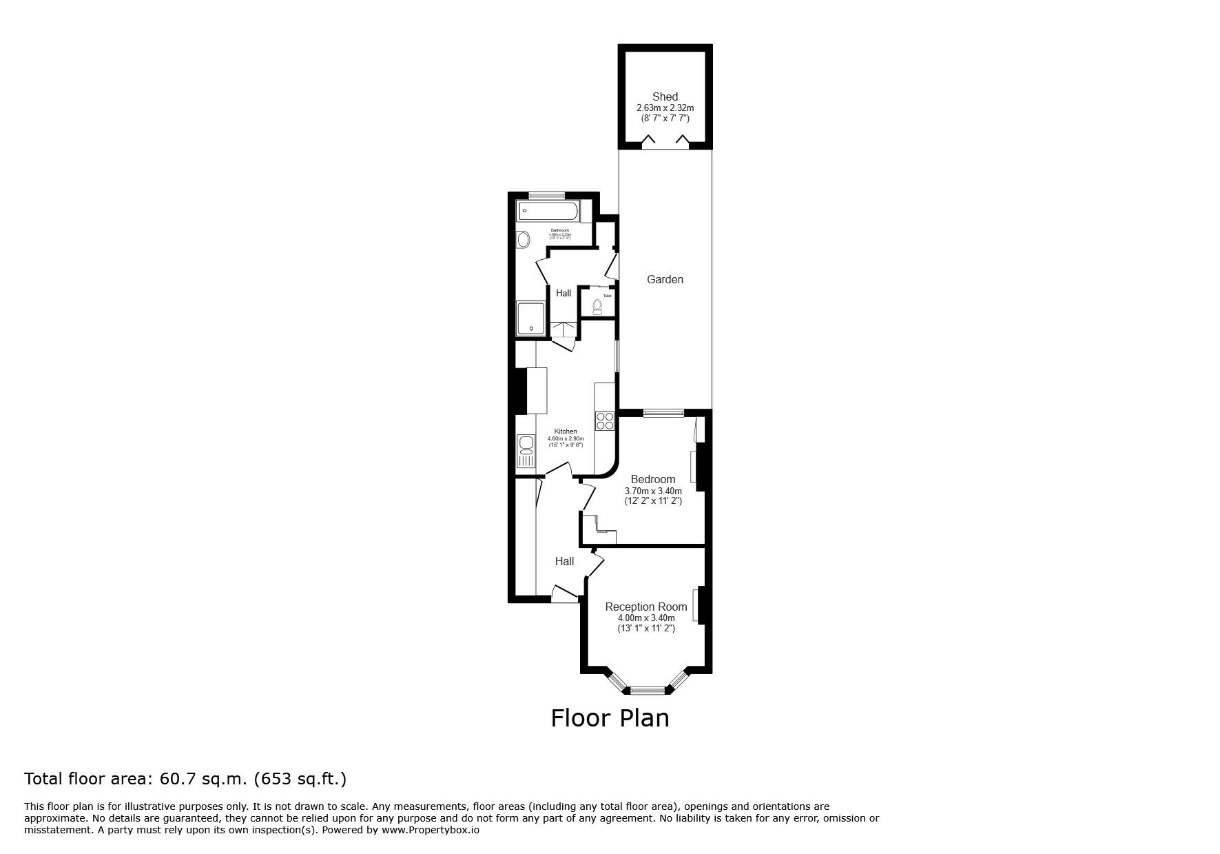 Floorplan of 1 bedroom Flat for sale, Fairthorn Road, Charlton, Greenwich, SE7