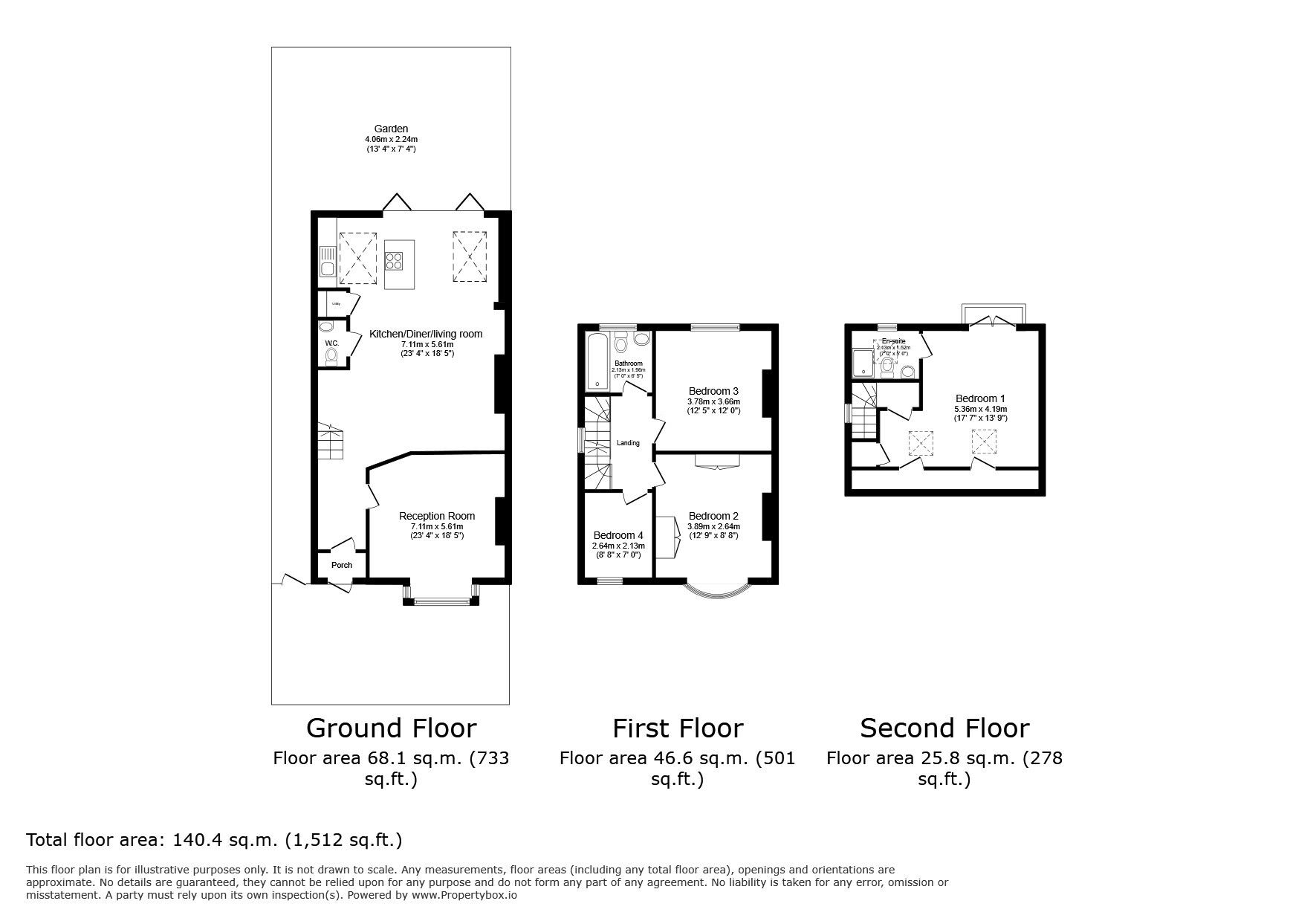 Floorplan of 4 bedroom Semi Detached House for sale, Heather Road, London, SE12
