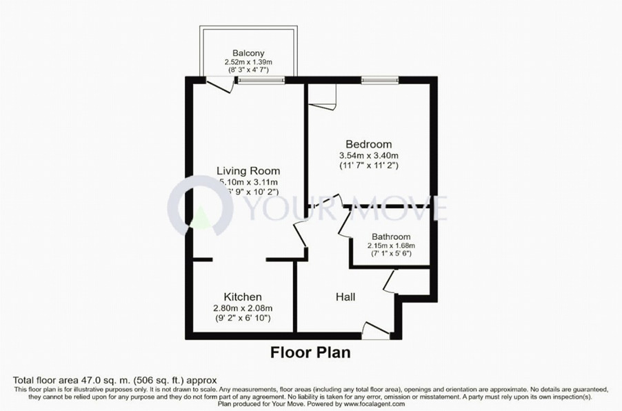 Floorplan of 1 bedroom Flat for sale, Fairthorn Road, London, SE7