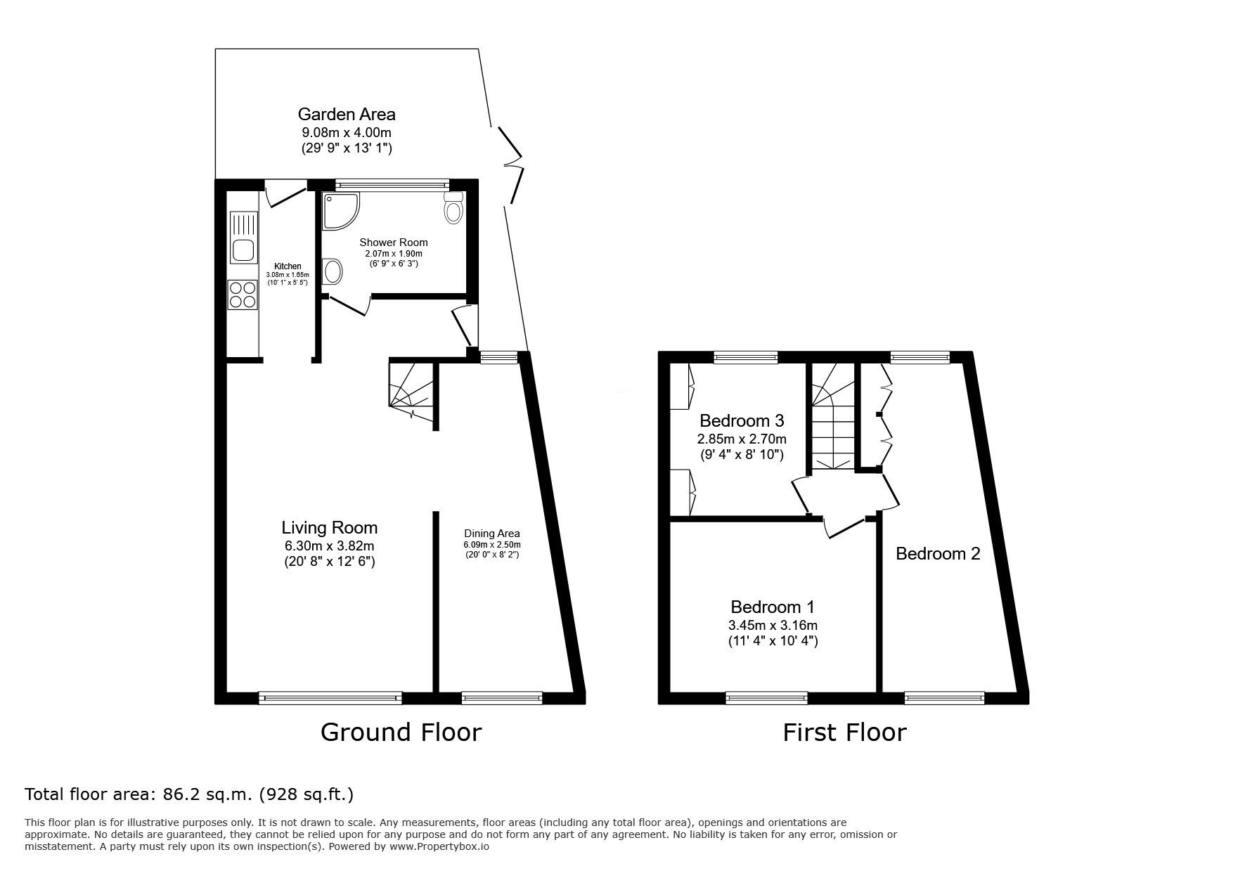 Floorplan of 3 bedroom End Terrace House for sale, Old Dover Road, London, SE3