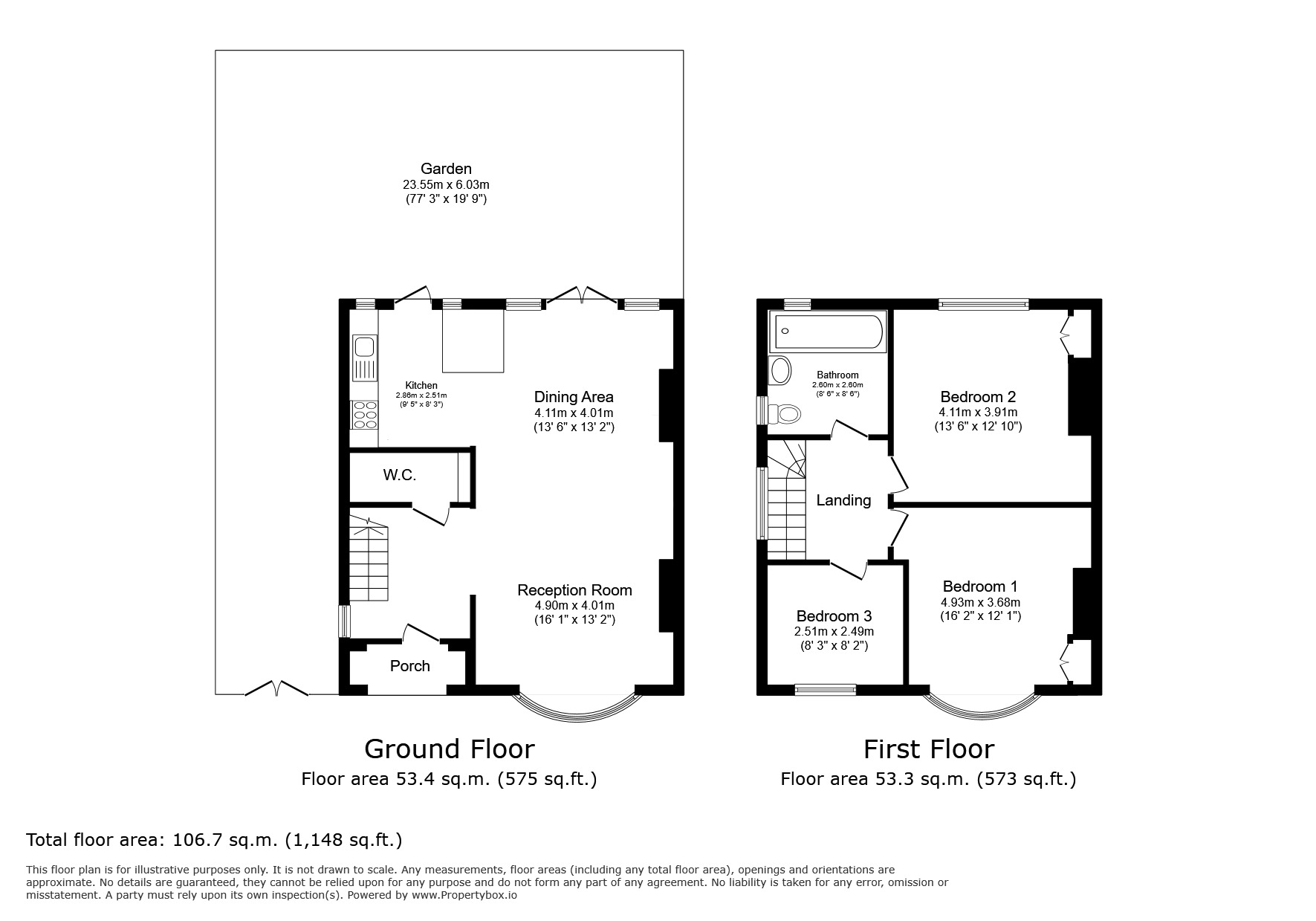 Floorplan of 3 bedroom Semi Detached House for sale, Wricklemarsh Road, London, SE3