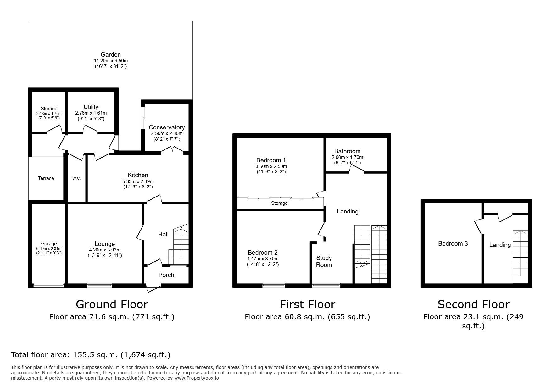 Floorplan of 3 bedroom Semi Detached House for sale, Brook Lane, London, SE3