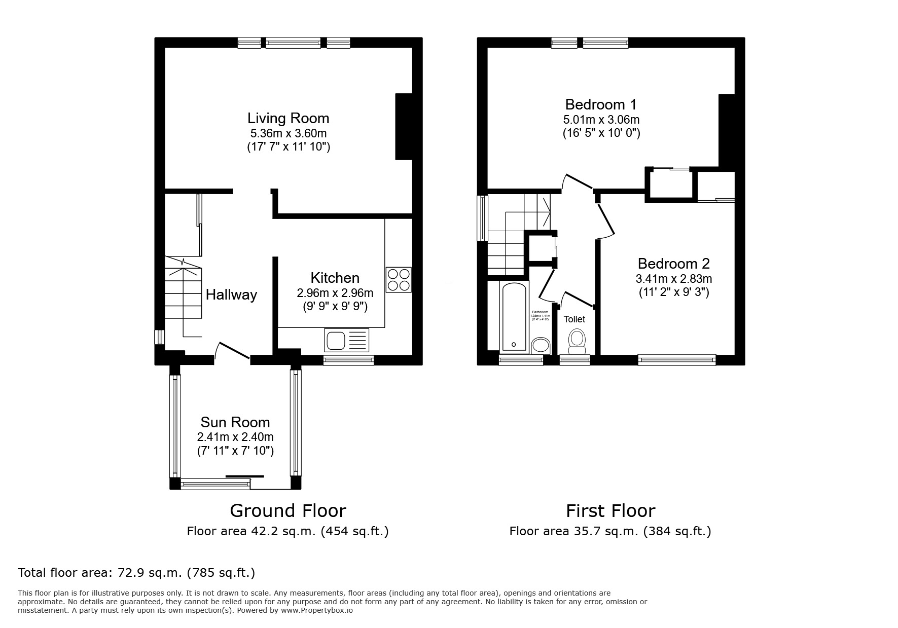 Floorplan of 2 bedroom Flat to rent, Carnbrook Road, London, SE3