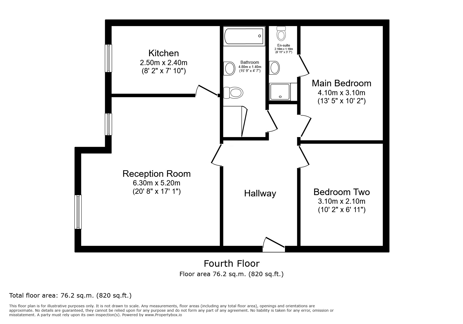 Floorplan of 2 bedroom Flat for sale, Elizabeth Fry Place, London, SE18
