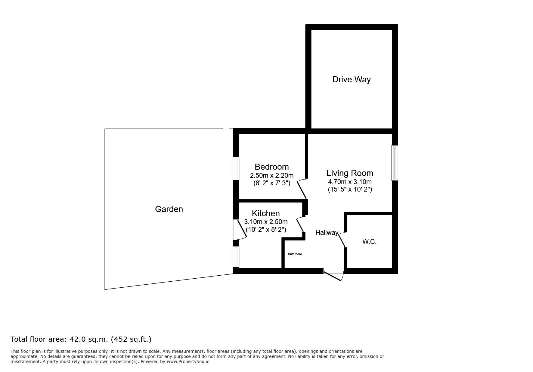 Floorplan of 1 bedroom Mid Terrace House for sale, Hargood Road, London, SE3