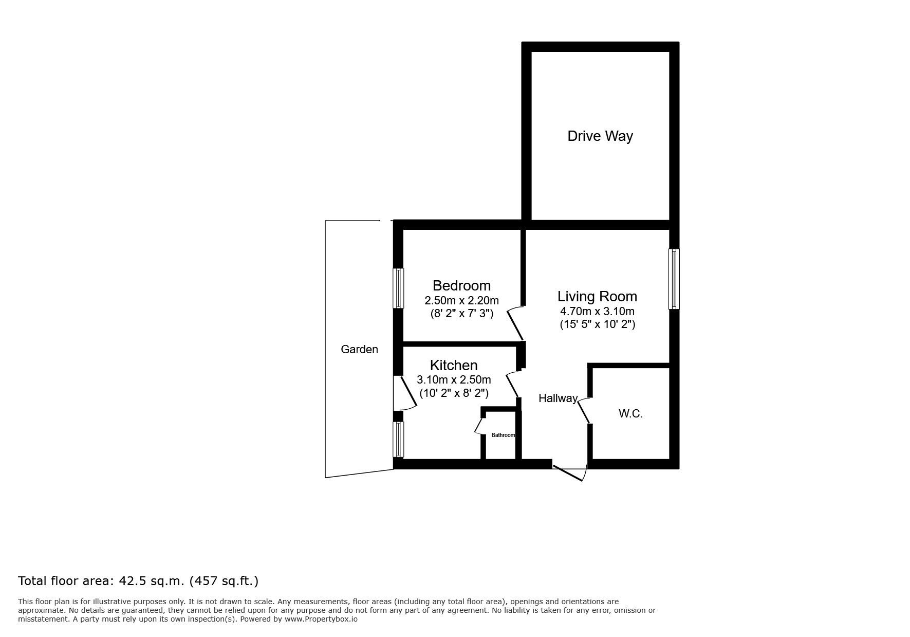 Floorplan of 1 bedroom Mid Terrace House for sale, Hargood Road, London, SE3