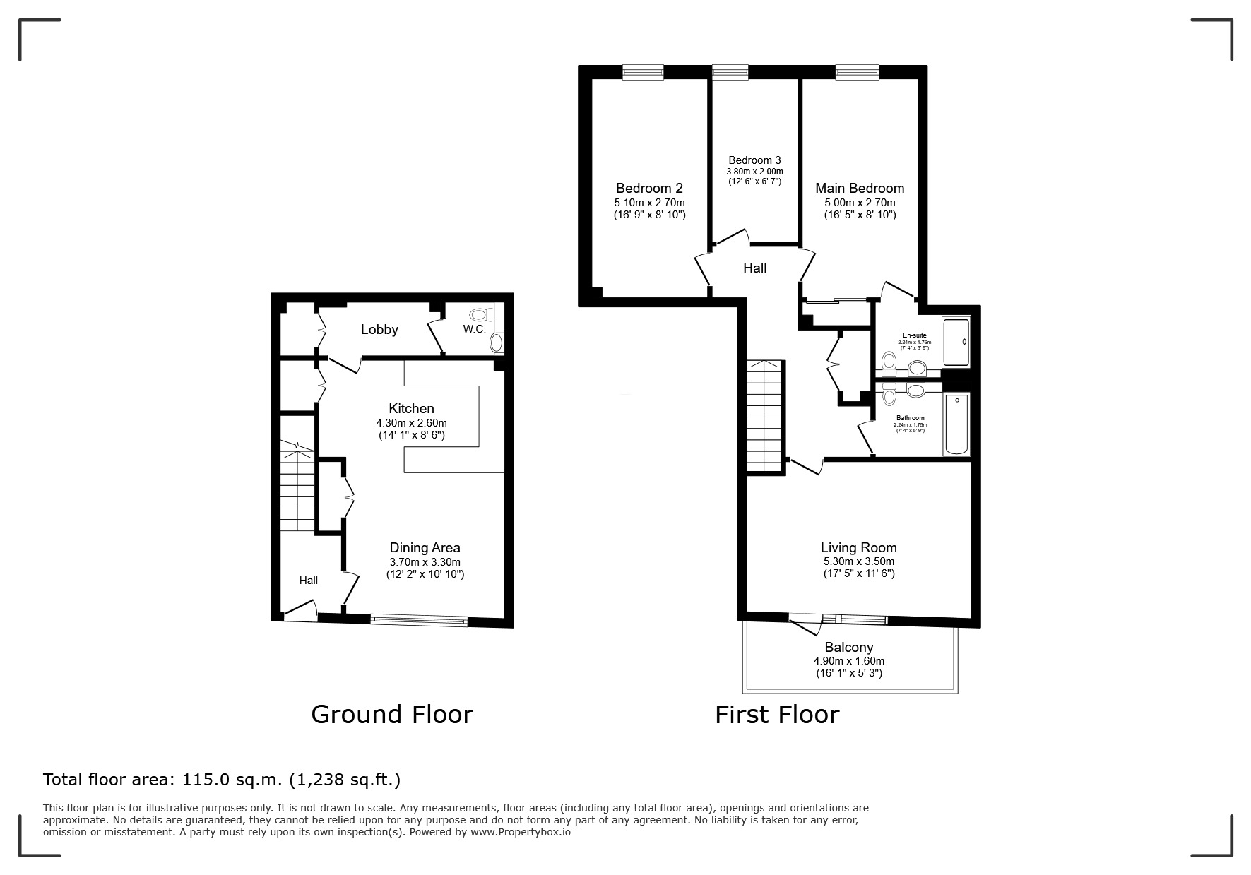 Floorplan of 3 bedroom Flat for sale, West Parkside, London, SE10