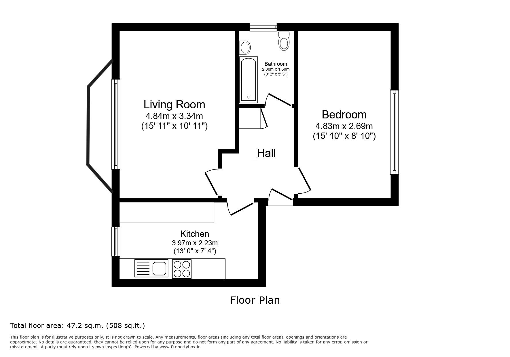 Floorplan of 1 bedroom Flat for sale, St. Johns Park, London, Blackheath, SE3