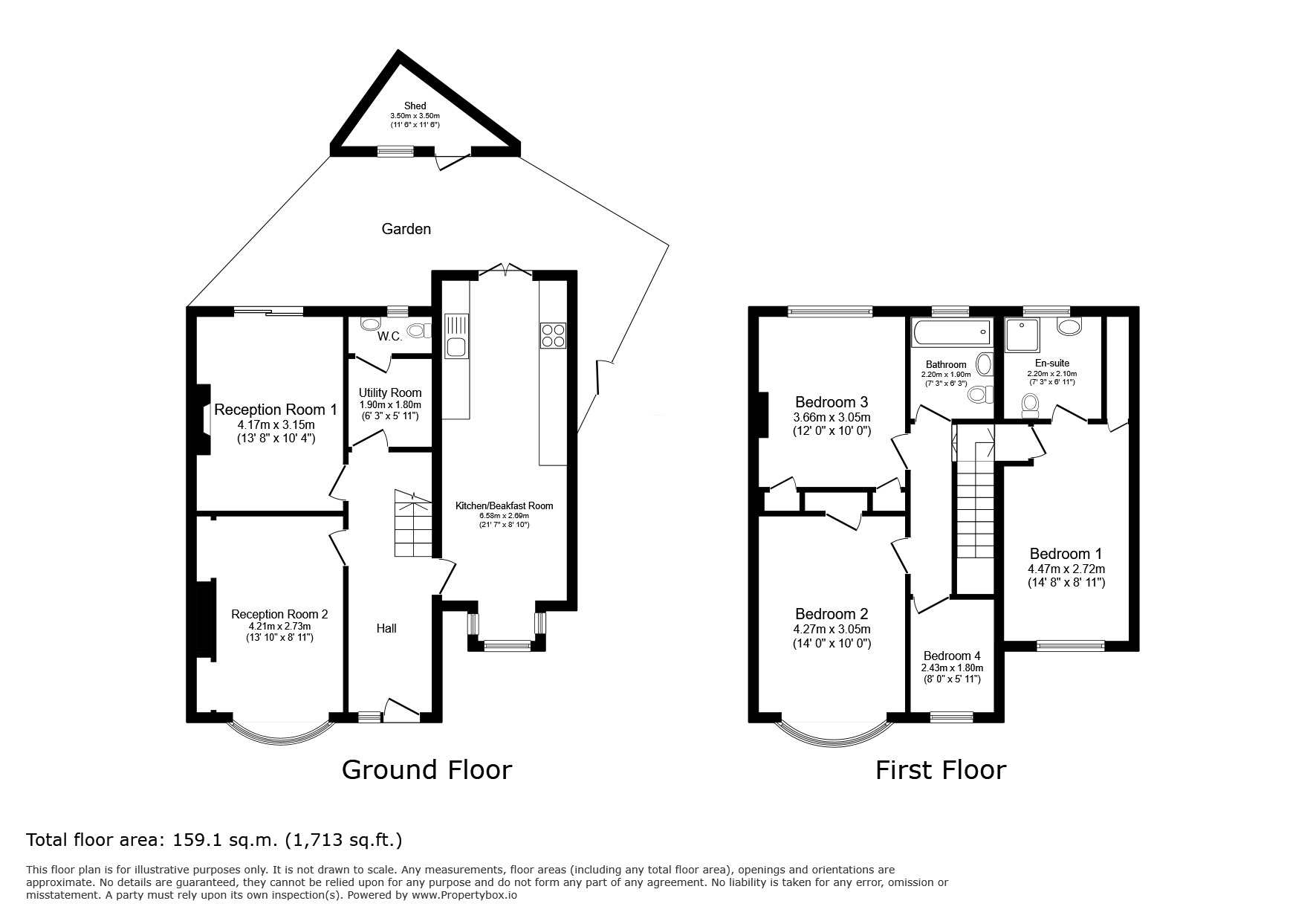 Floorplan of 4 bedroom Semi Detached House for sale, Mayday Gardens, London, SE3
