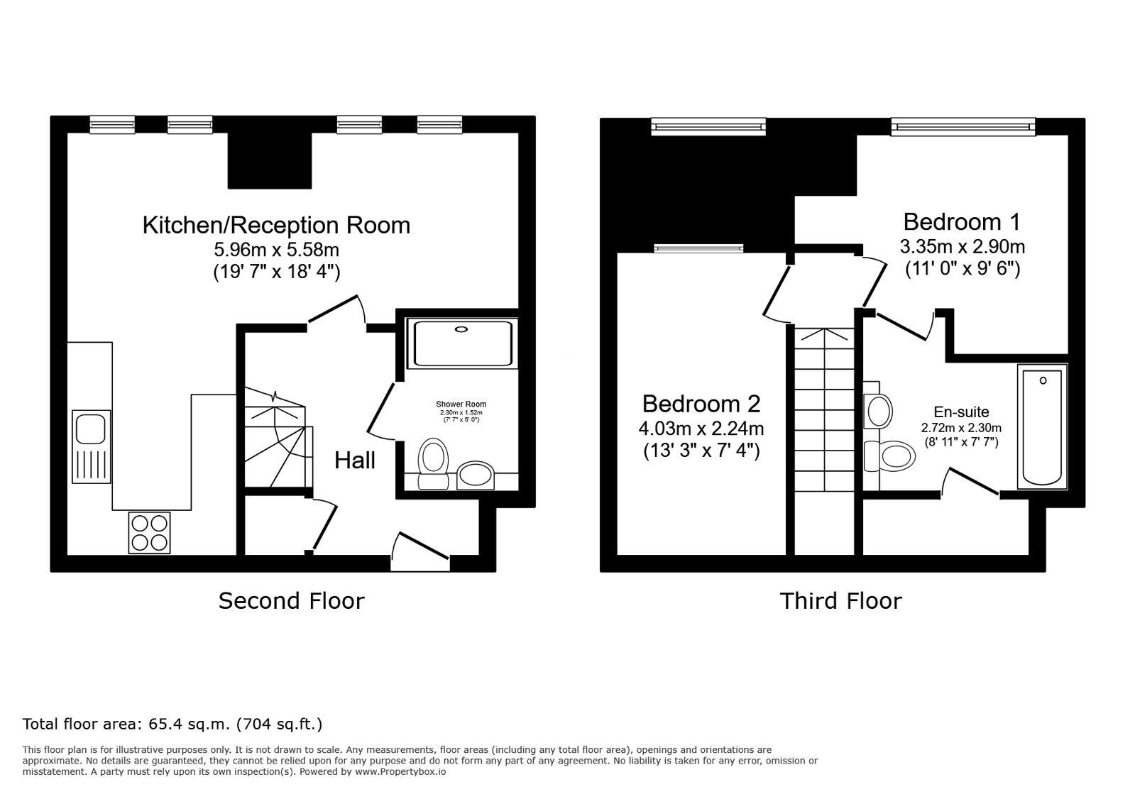 Floorplan of 2 bedroom Flat to rent, Cadogan Road, London, SE18