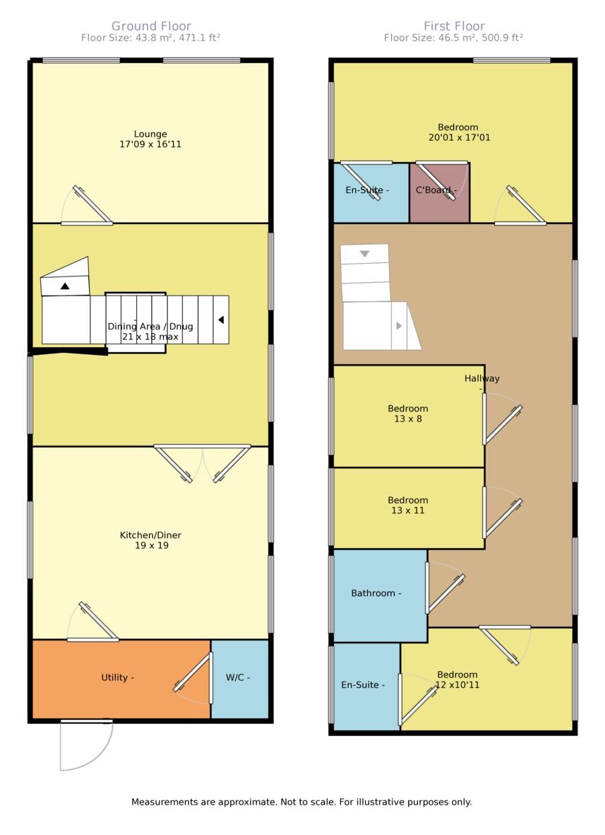 Floorplan of 4 bedroom  House to rent, Croome D'abitot, Severn Stoke, Worcester, WR8