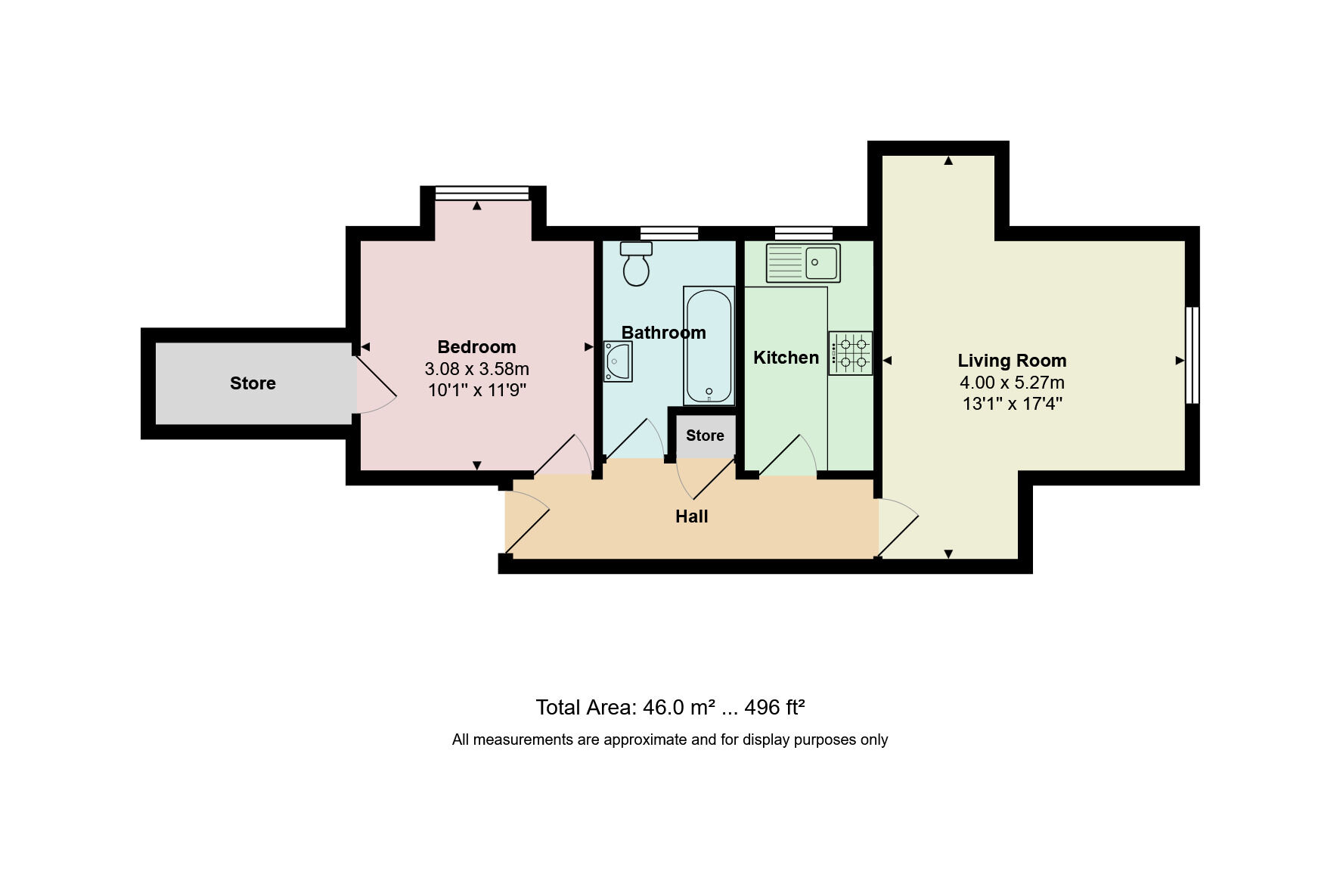 Floorplan of 1 bedroom Flat for sale, Glenwood, 4 Percy Road, Dorset, BH5