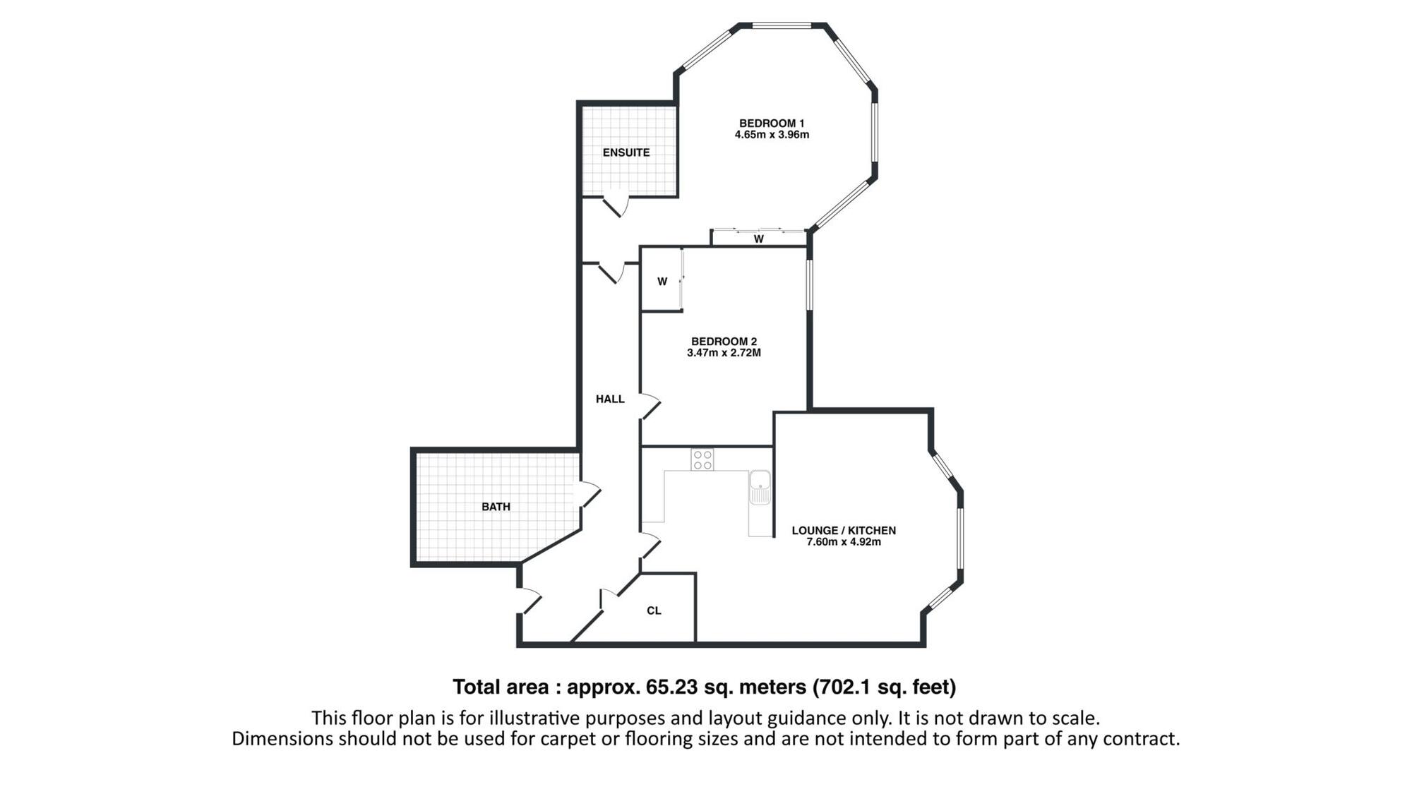 Floorplan of 2 bedroom Flat to rent, Glenferness Avenue, Dorset, BH4