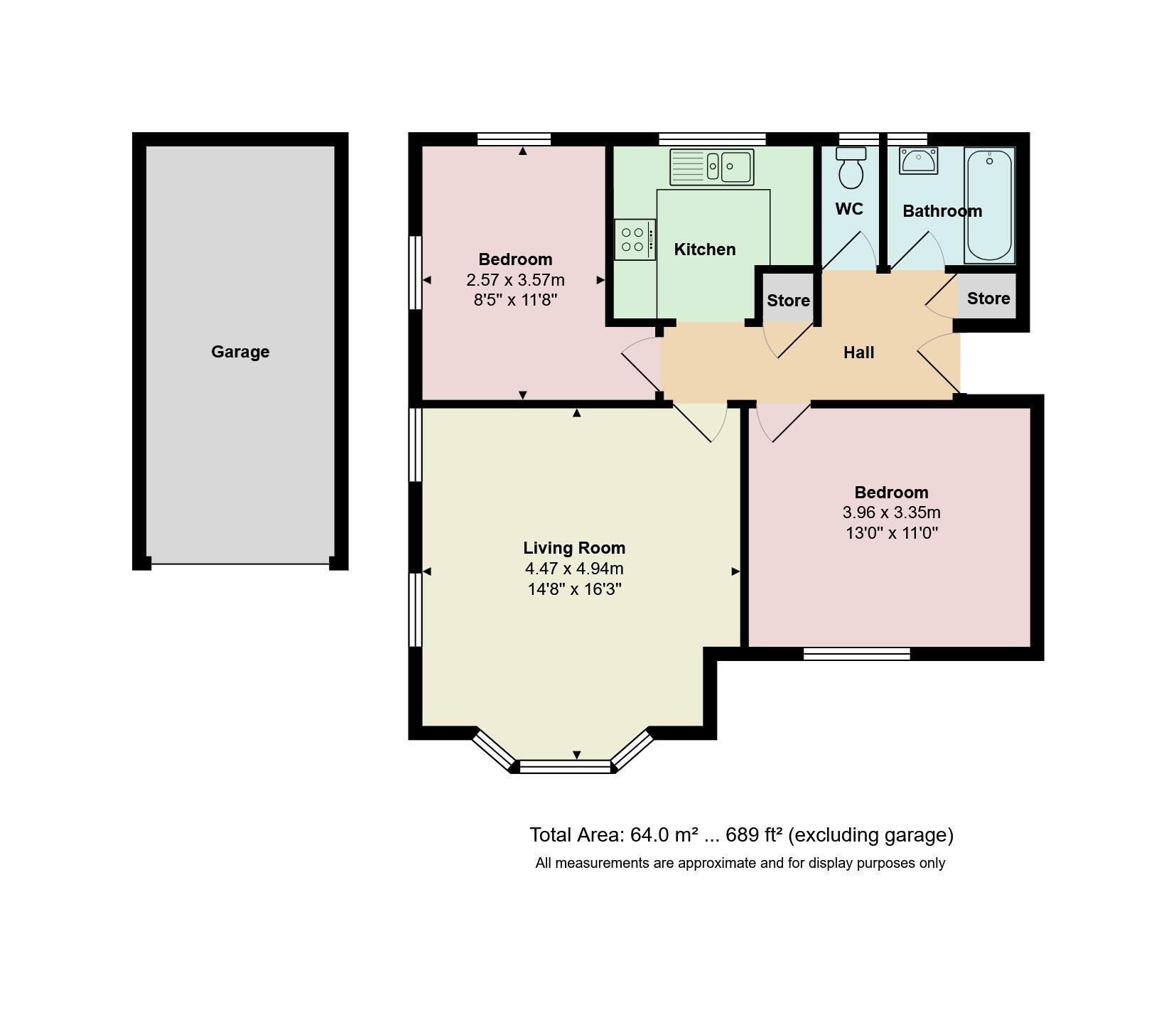 Floorplan of 2 bedroom Flat for sale, Cavendish Place, Dean Park, Dorset, BH1