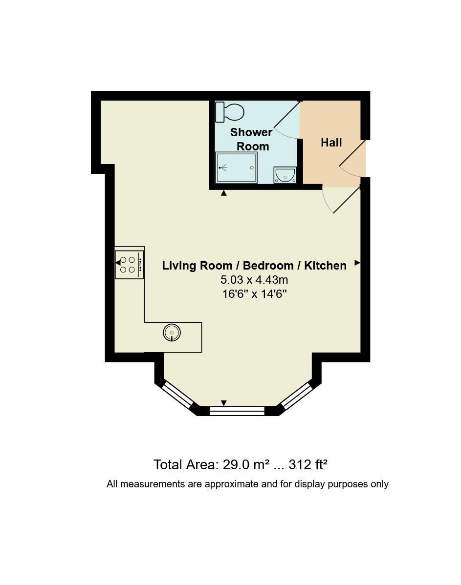Floorplan of Flat for sale, The Gainsborough, 1 Durley Gardens, Dorset, BH2
