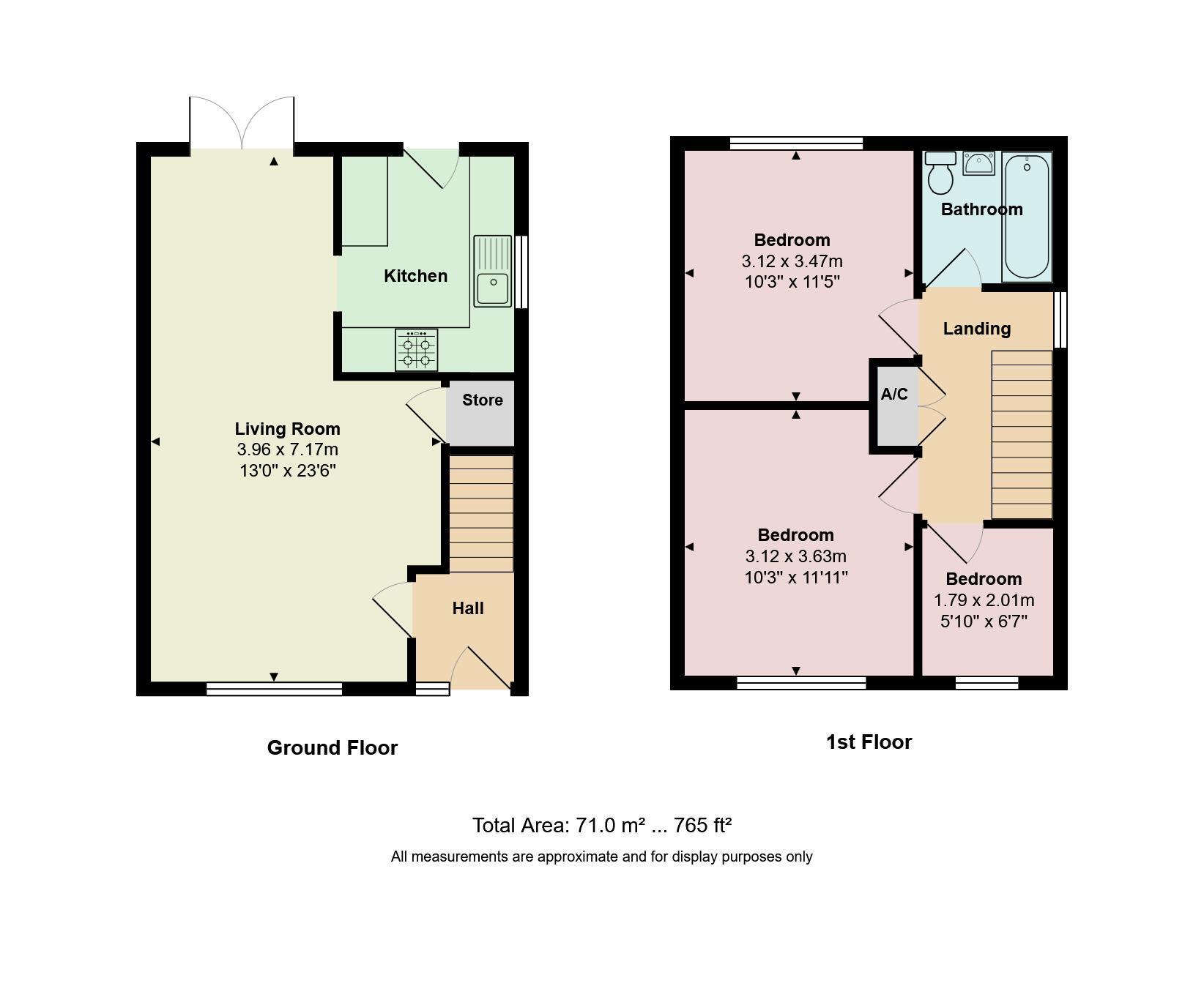 Floorplan of 3 bedroom Semi Detached House for sale, Barrow Way, Dorset, BH8