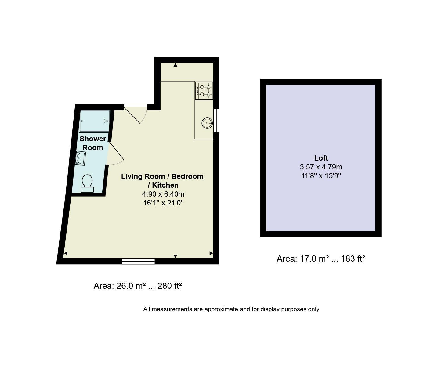 Floorplan of Flat for sale, Eldon Place, Westbourne, Dorset, BH4