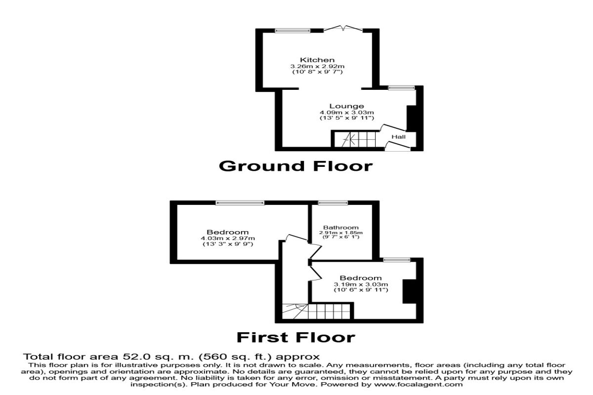 Floorplan of 2 bedroom  Flat to rent, College Road, Bromley, BR1