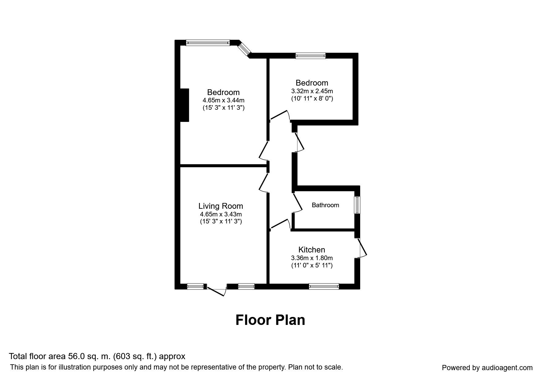 Floorplan of 2 bedroom  Flat to rent, The Drive, Orpington, BR6