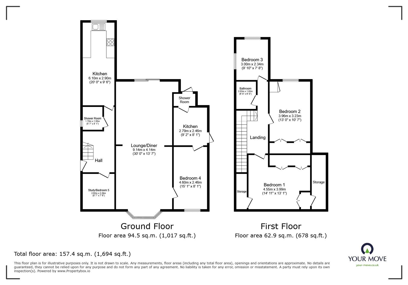 Floorplan of 4 bedroom Detached House for sale, Oldstead Road, Bromley, BR1