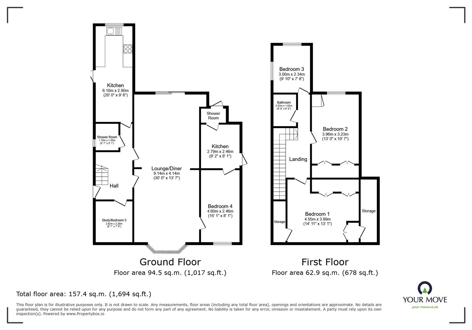Floorplan of 4 bedroom Detached House for sale, Oldstead Road, Bromley, BR1