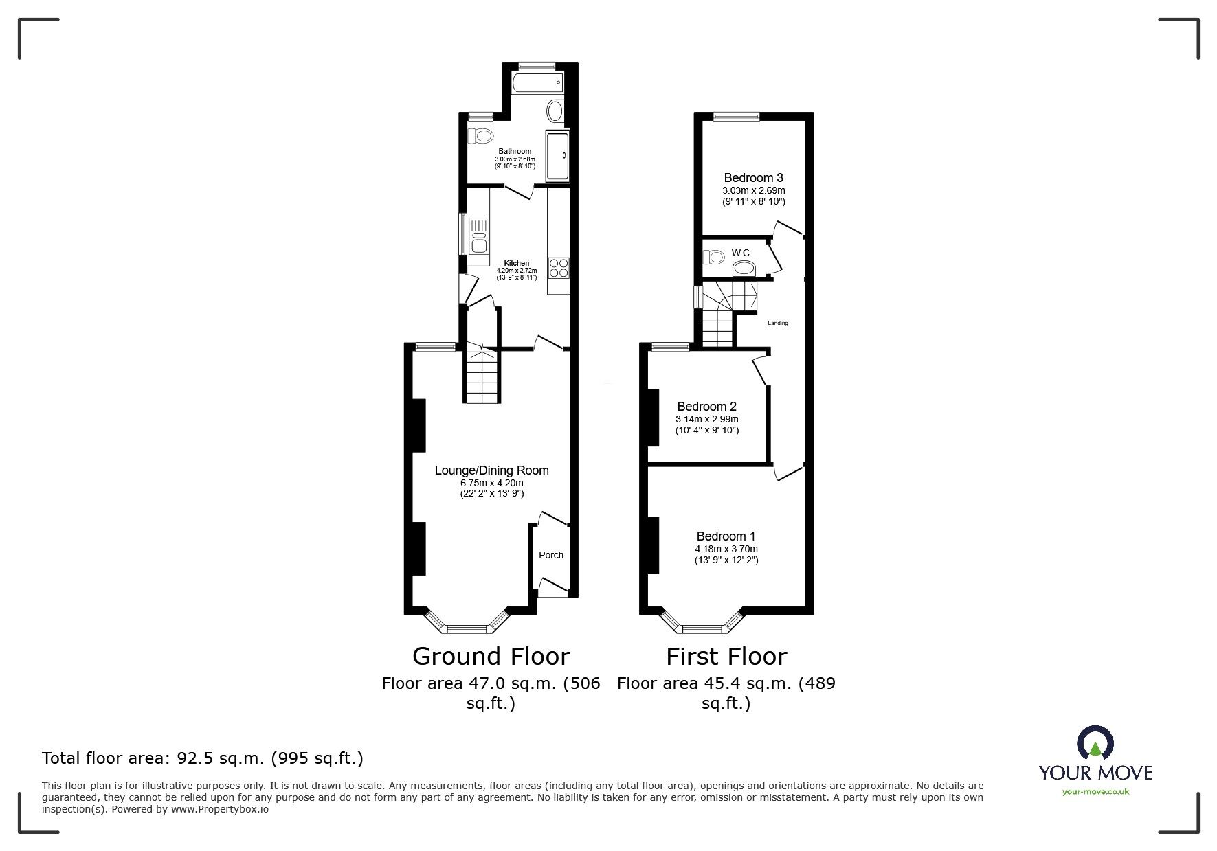 Floorplan of 3 bedroom Semi Detached House for sale, Gwydyr Road, Bromley, BR2