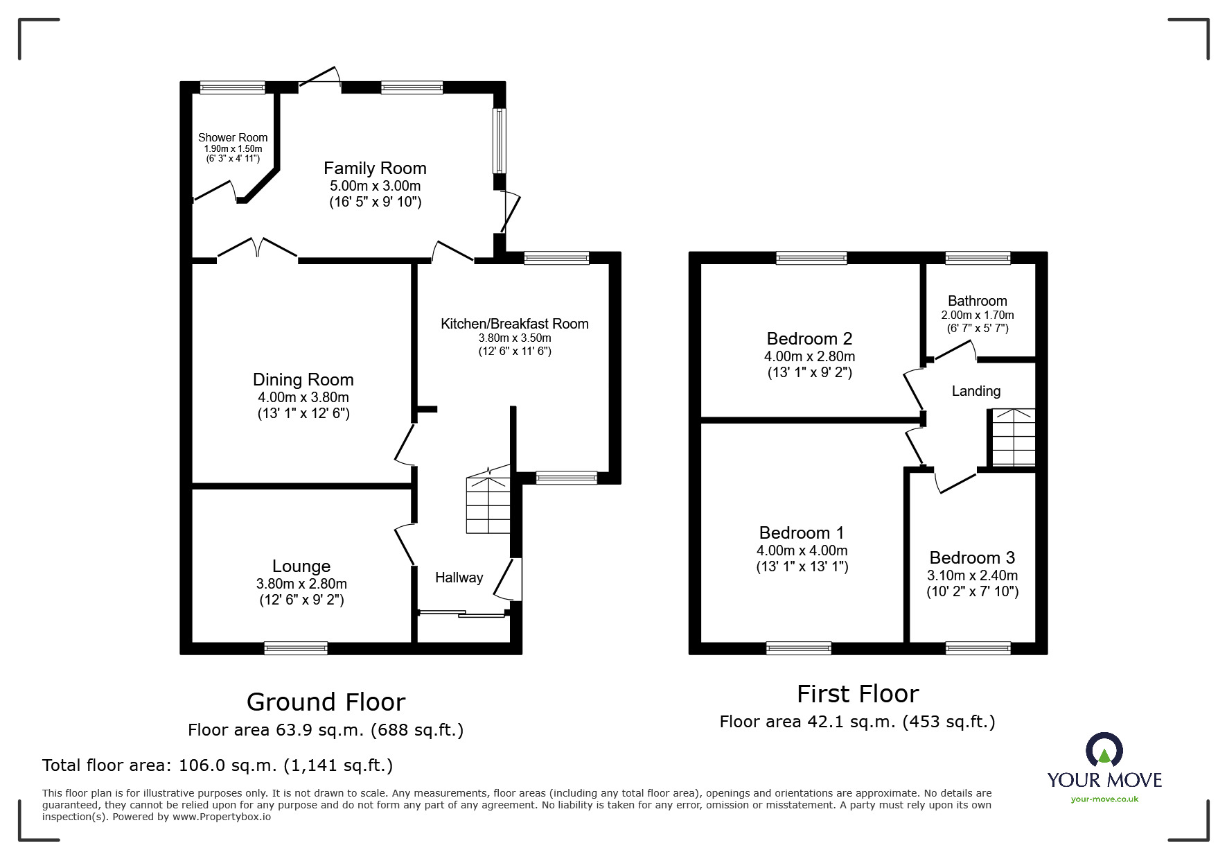 Floorplan of 3 bedroom End Terrace House for sale, Ilfracombe Road, Bromley, BR1