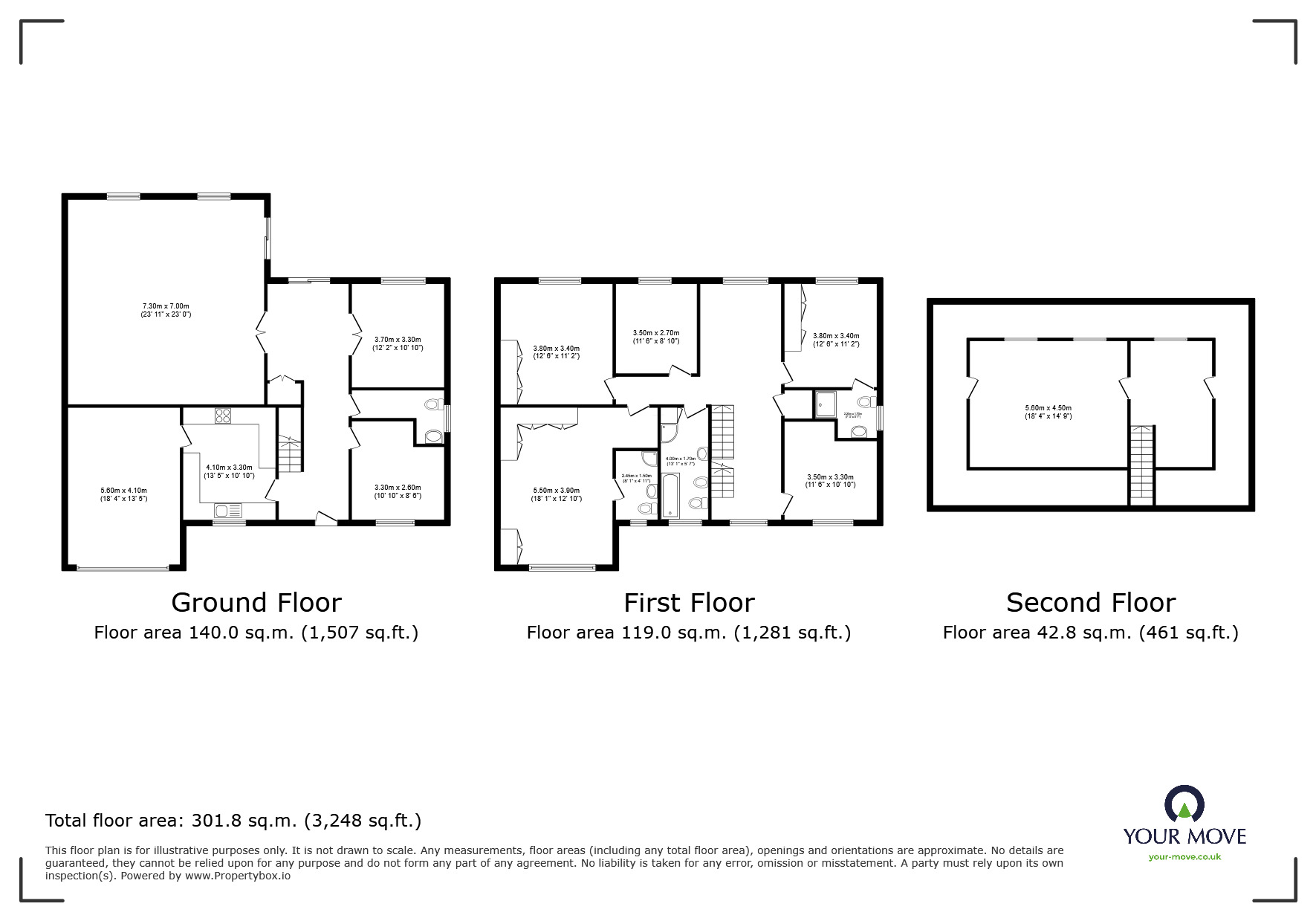 Floorplan of 6 bedroom Detached House for sale, Oaklands Road, Bromley, BR1