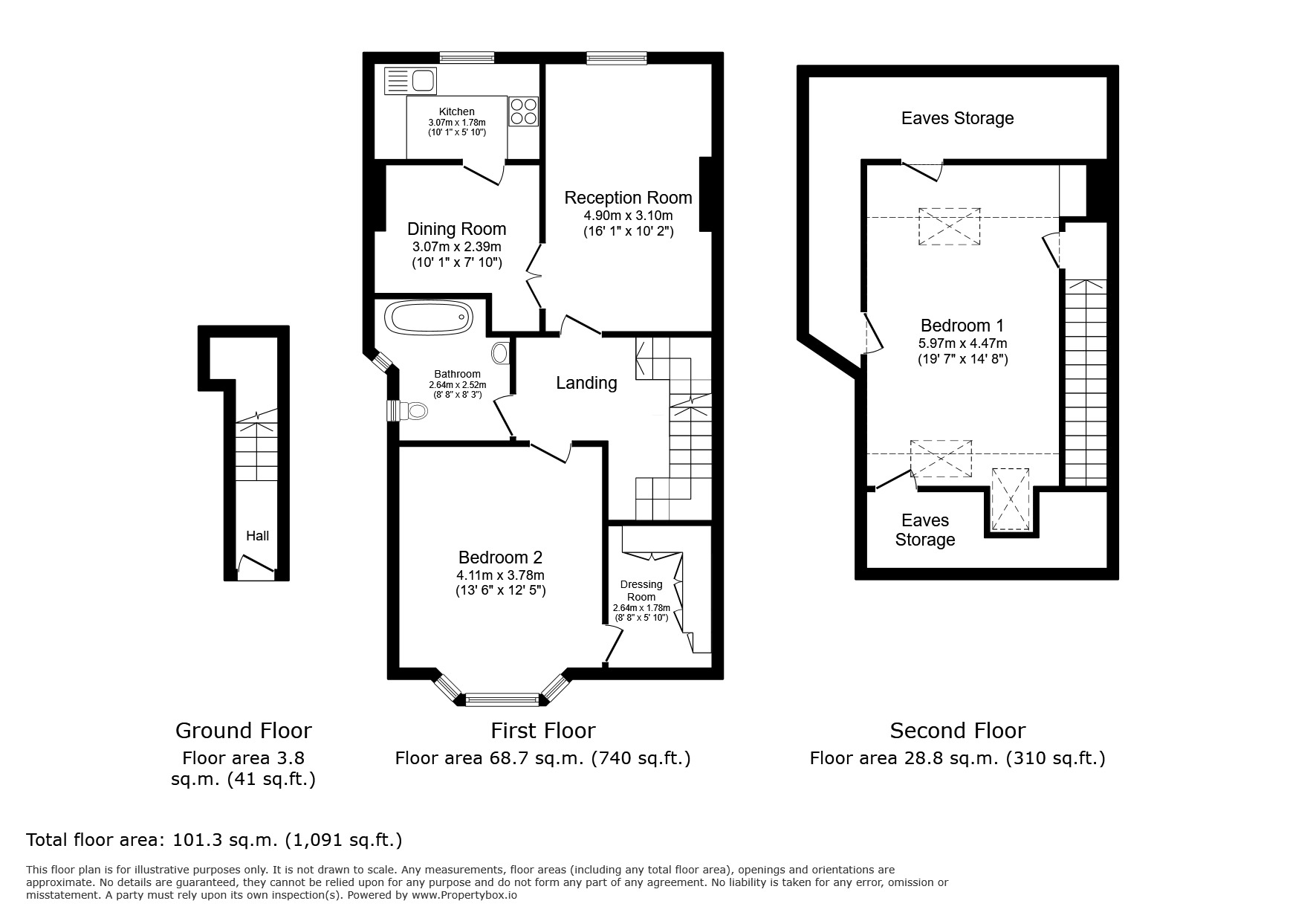 Floorplan of 3 bedroom Flat for sale, Clock House Road, Beckenham, BR3