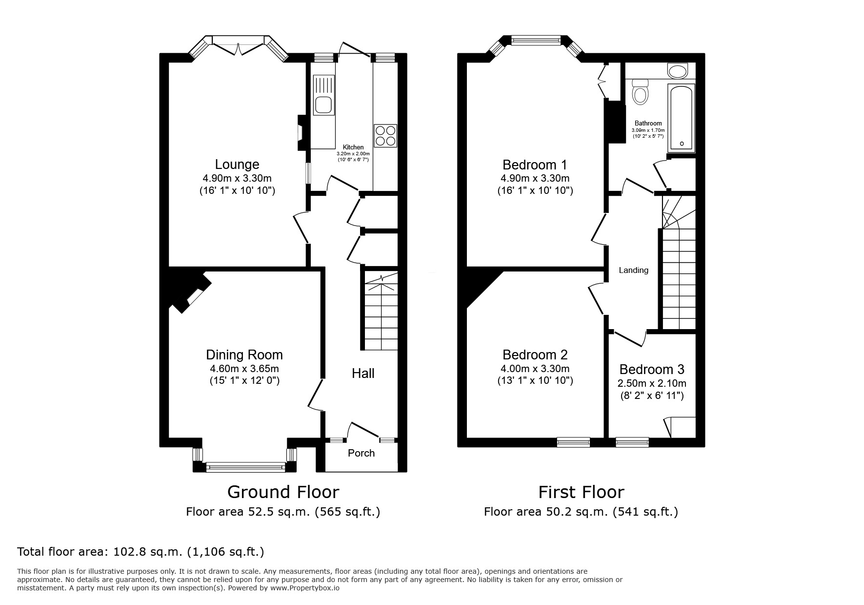 Floorplan of 3 bedroom Mid Terrace House for sale, Raglan Road, Bromley, BR2