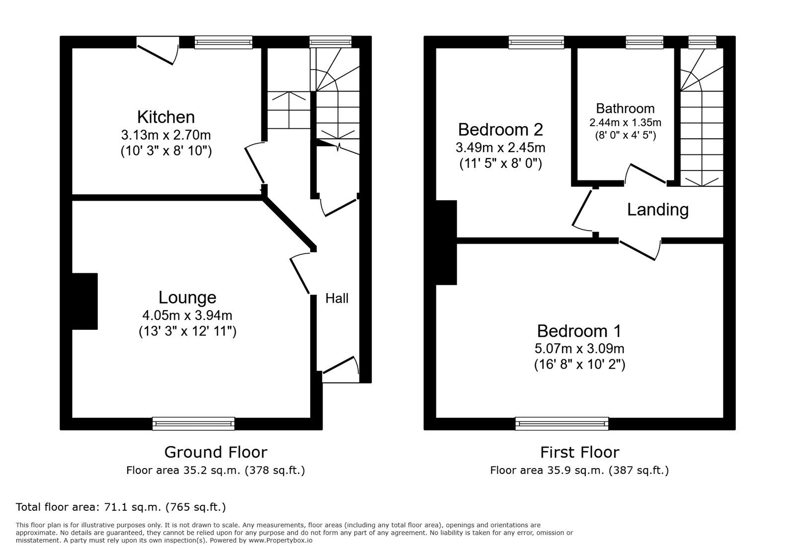 Floorplan of 2 bedroom Mid Terrace House for sale, Ravenscar Road, Bromley, BR1