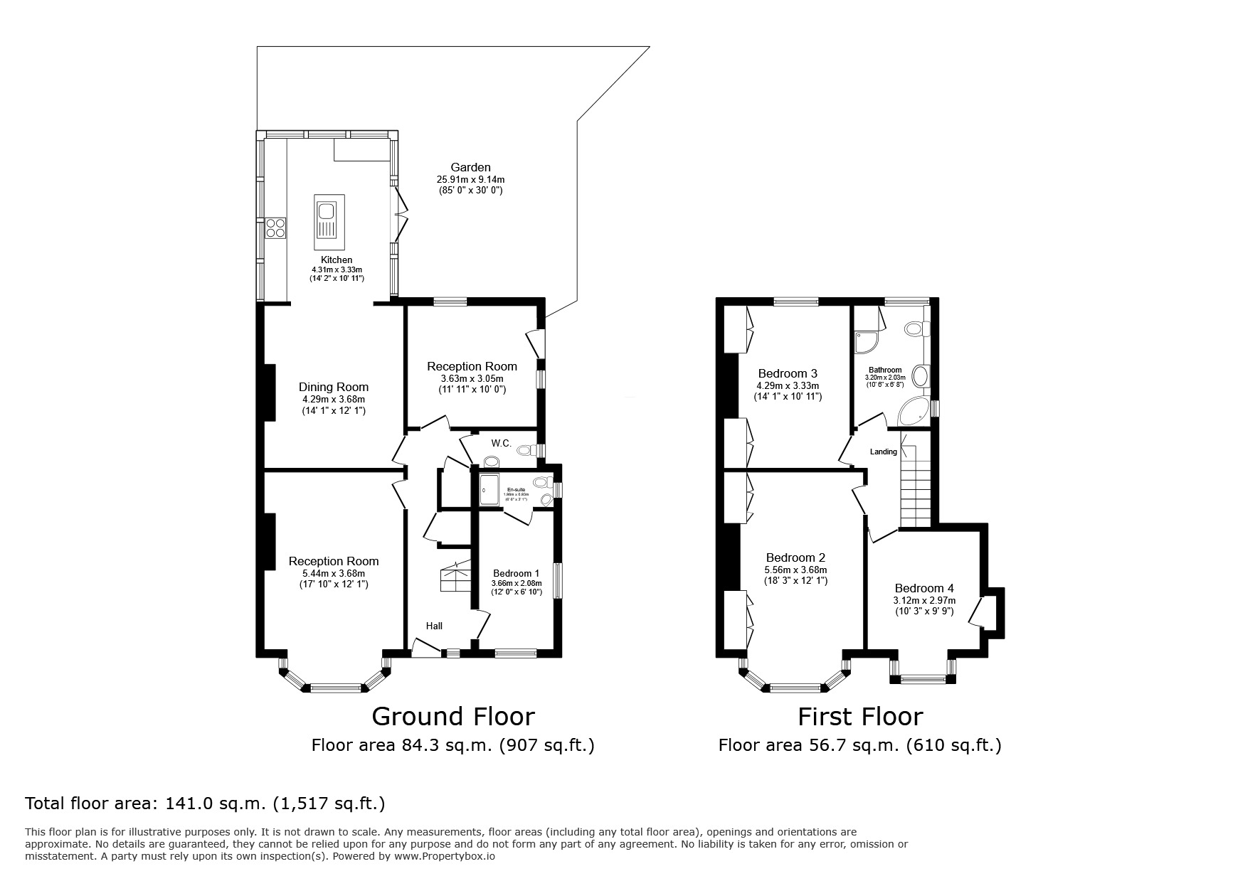 Floorplan of 4 bedroom Semi Detached House for sale, Village Way, Beckenham, BR3