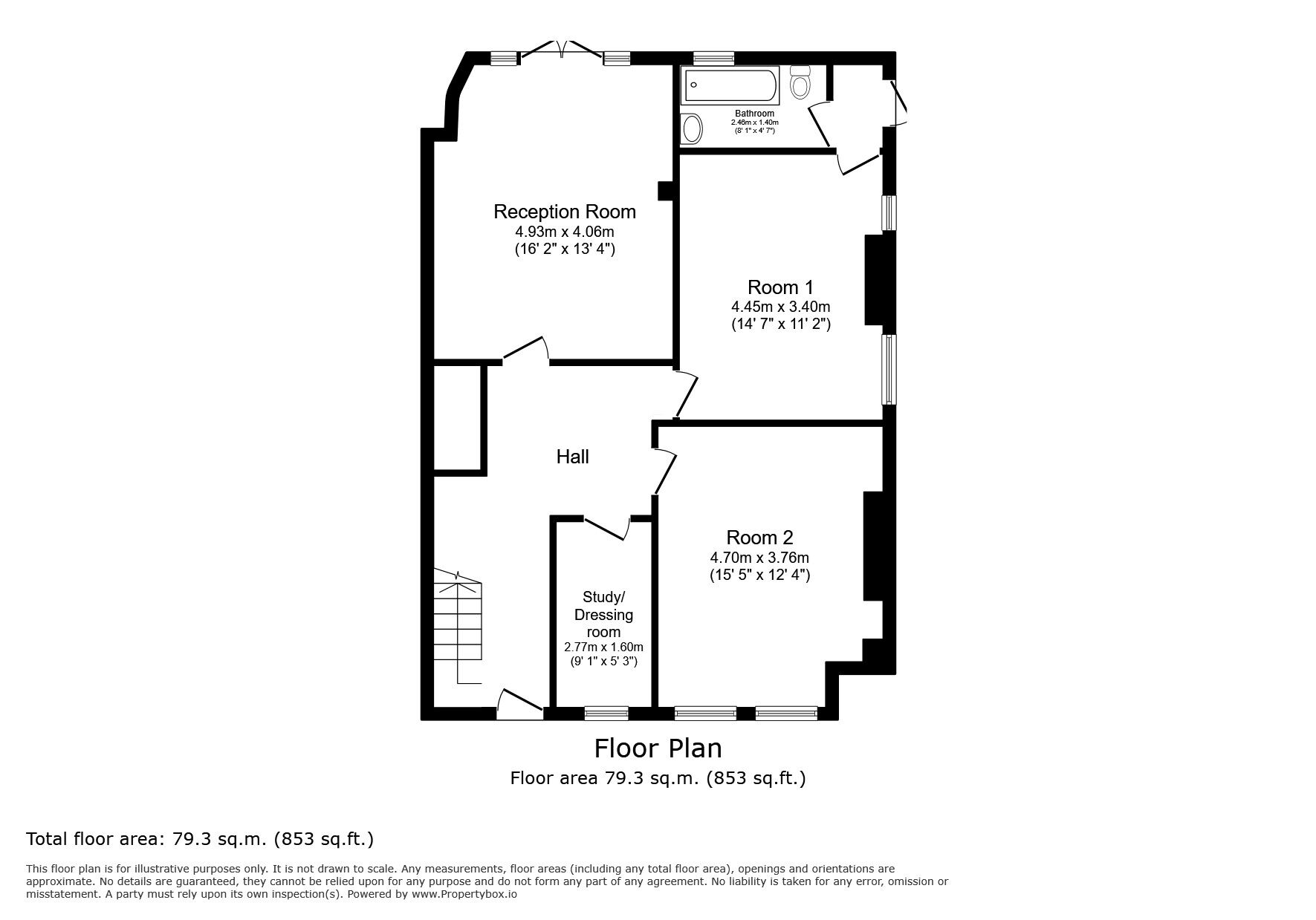 Floorplan of 2 bedroom Flat for sale, Crescent Road, Bromley, BR1