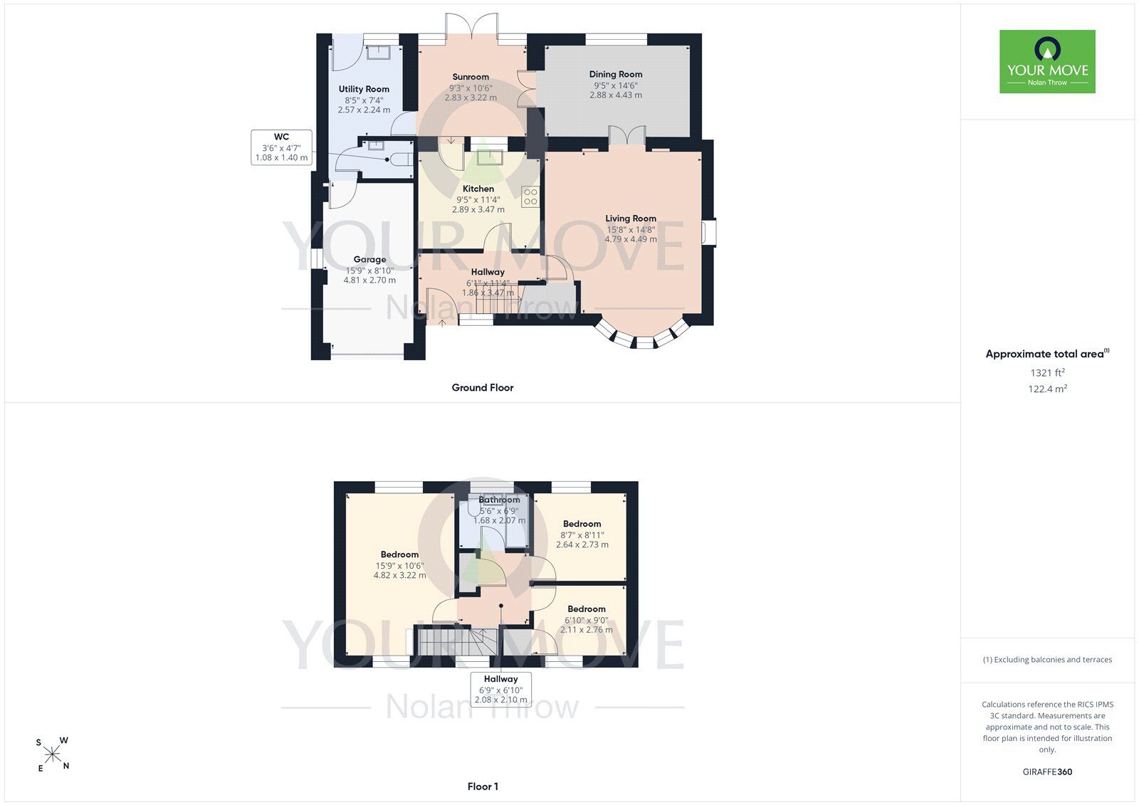 Floorplan of 3 bedroom Detached House to rent, Beech Close, Buckingham, Buckinghamshire, MK18