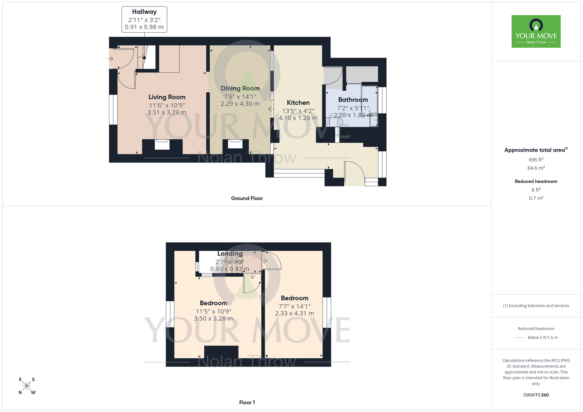 Floorplan of 2 bedroom Mid Terrace House to rent, Church Street, Little Horwood, Buckinghamshire, MK17