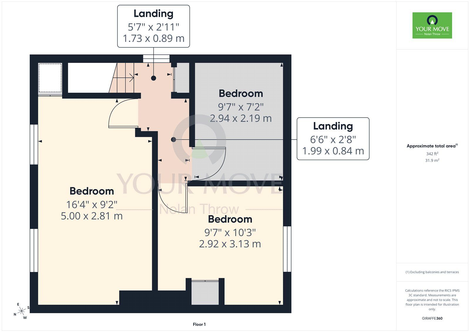 Floorplan of 3 bedroom Semi Detached House to rent, Westfields, Buckingham, Buckinghamshire, MK18