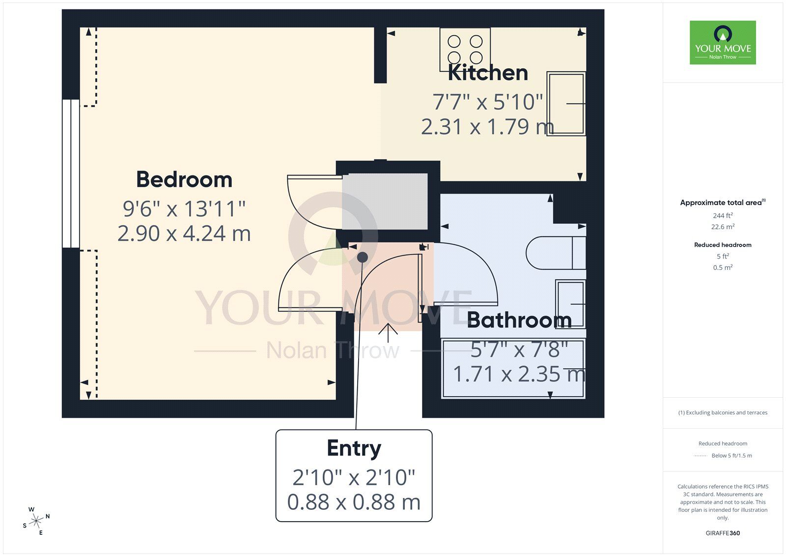 Floorplan of 1 bedroom Flat to rent, Nelson Street, Buckingham, Buckinghamshire, MK18
