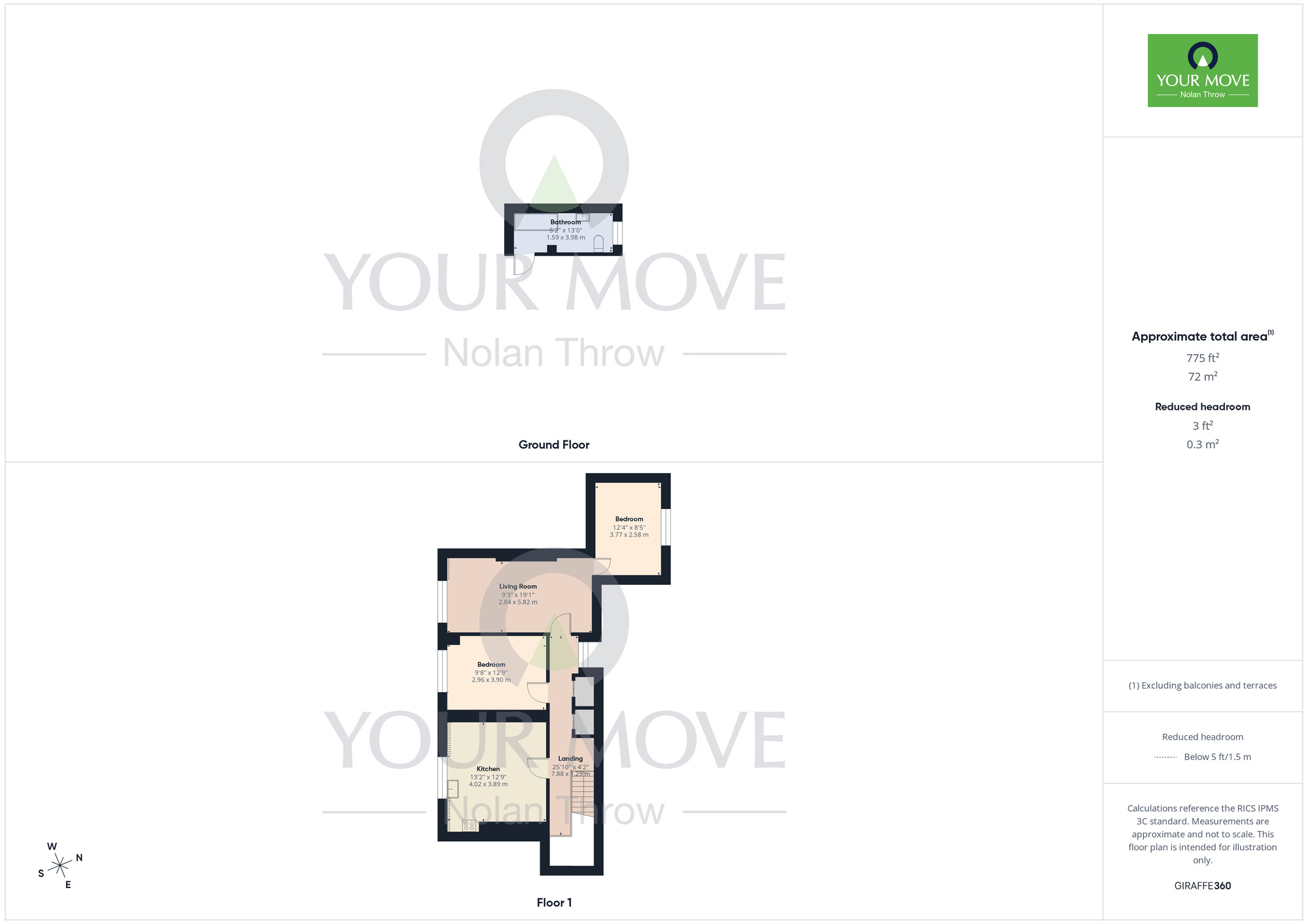 Floorplan of 2 bedroom Flat to rent, Church Lane, Oving, Buckinghamshire, HP22