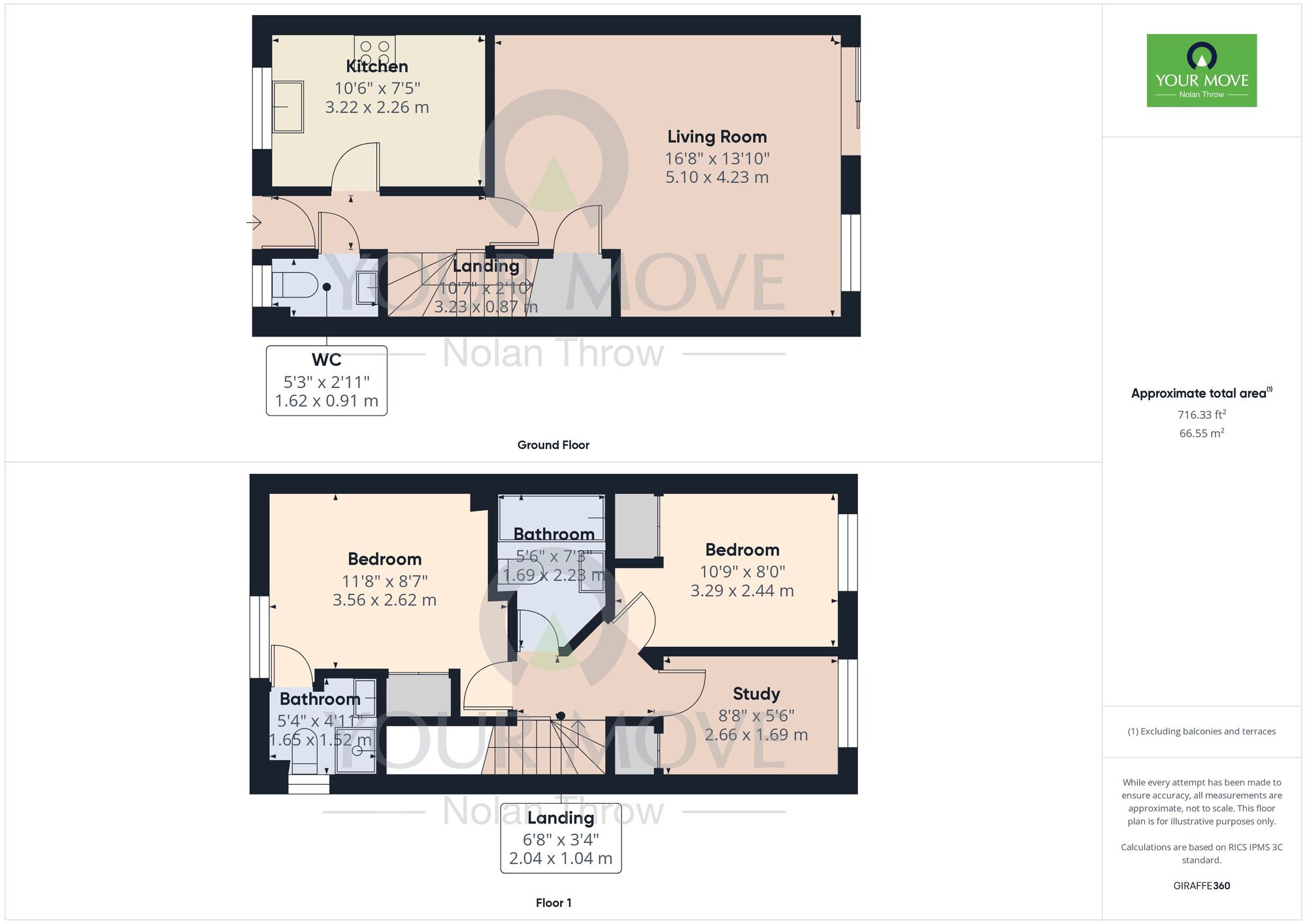 Floorplan of 3 bedroom End Terrace House to rent, Woodpecker Close, Bicester, Oxfordshire, OX26
