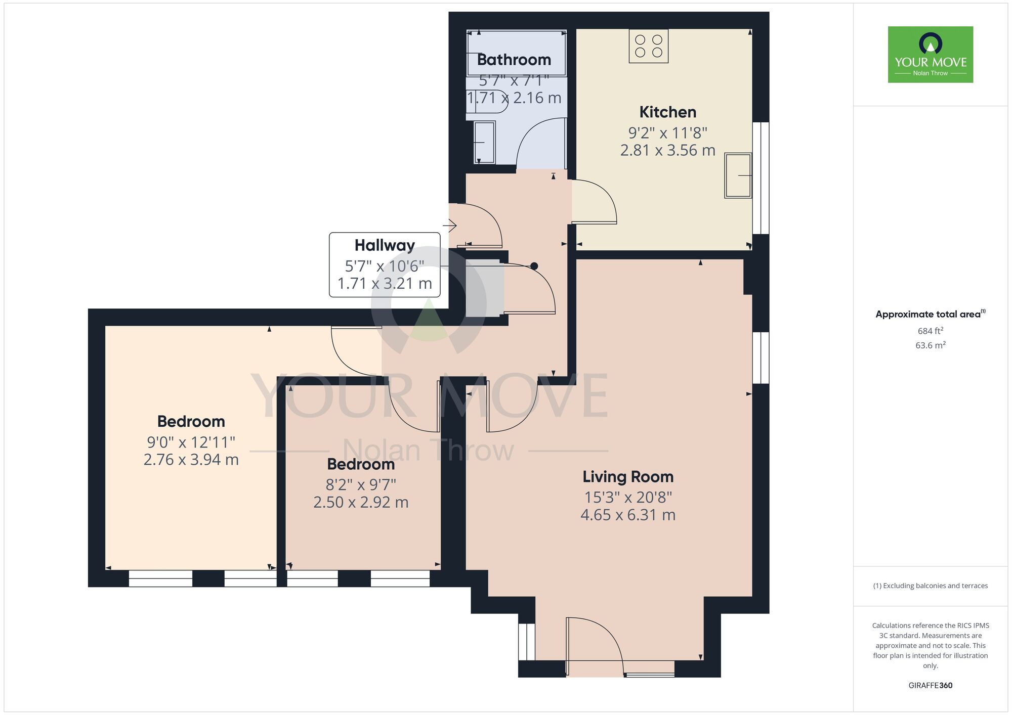 Floorplan of 2 bedroom  Flat to rent, Buckingham Road, Winslow, Buckinghamshire, MK18